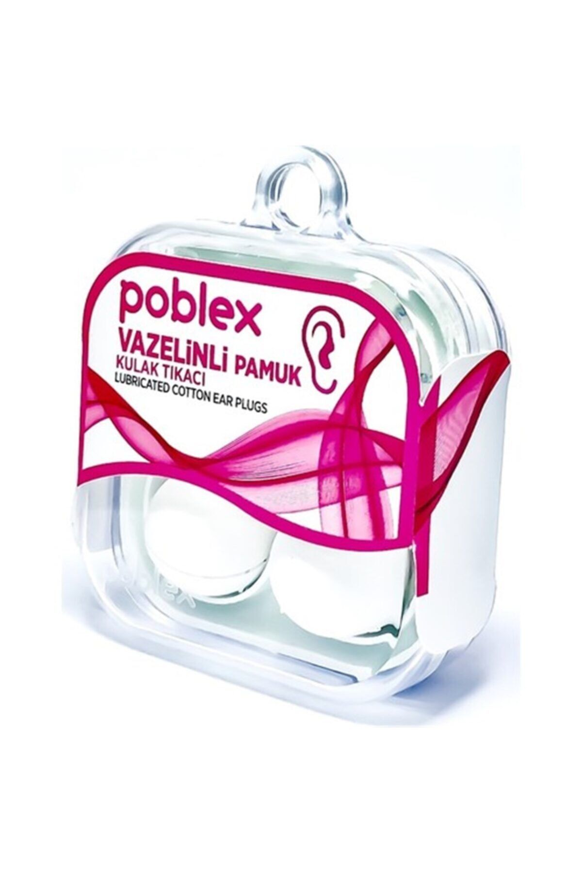 Poblex Vazelinli Pamuk Kulak Tıkacı Kulak Koruyucu Tıpası 2'li