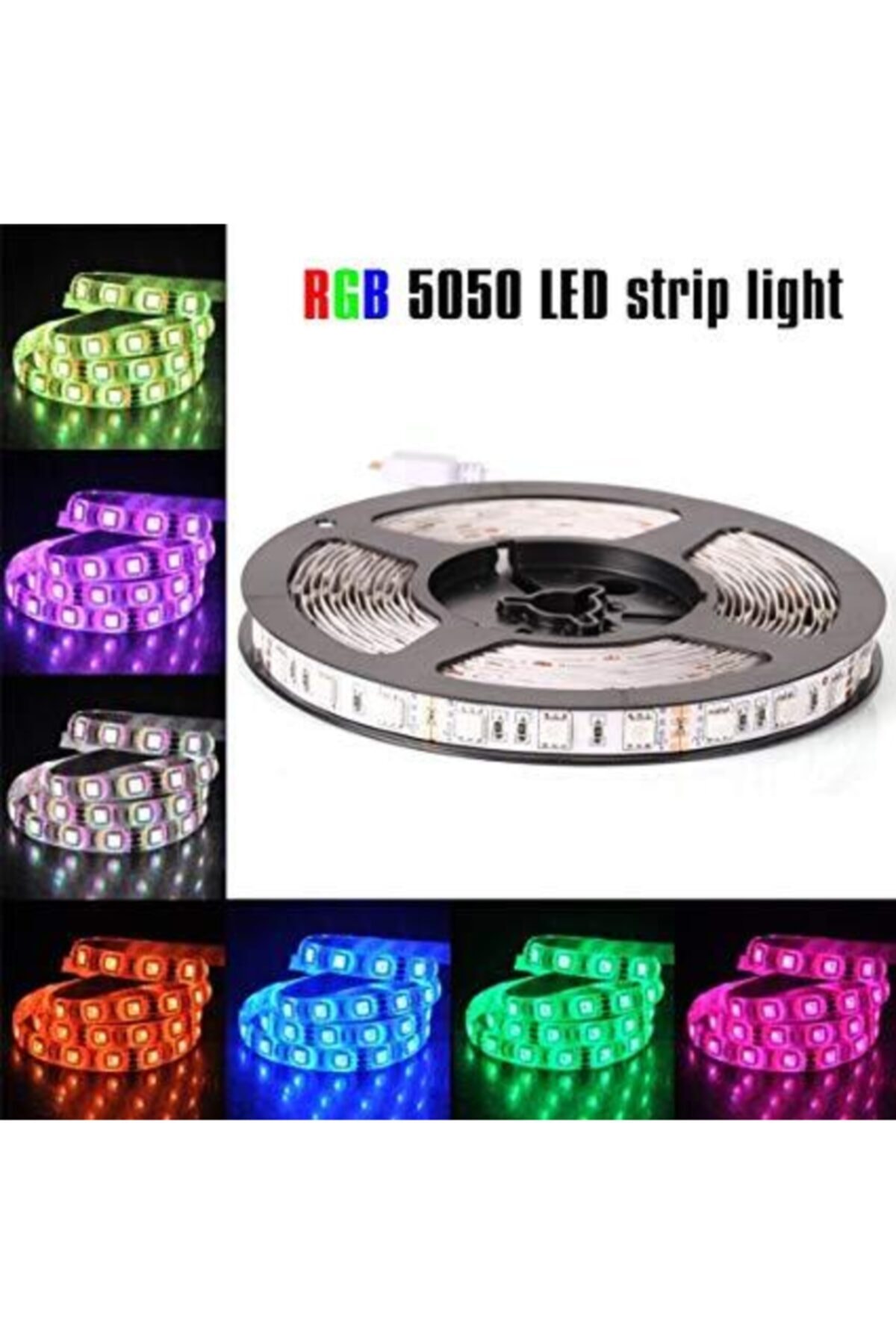 gold orion 3 cipli 16 renkli silikonlu rgb serit led kumandali adaptorlu fiyati yorumlari trendyol