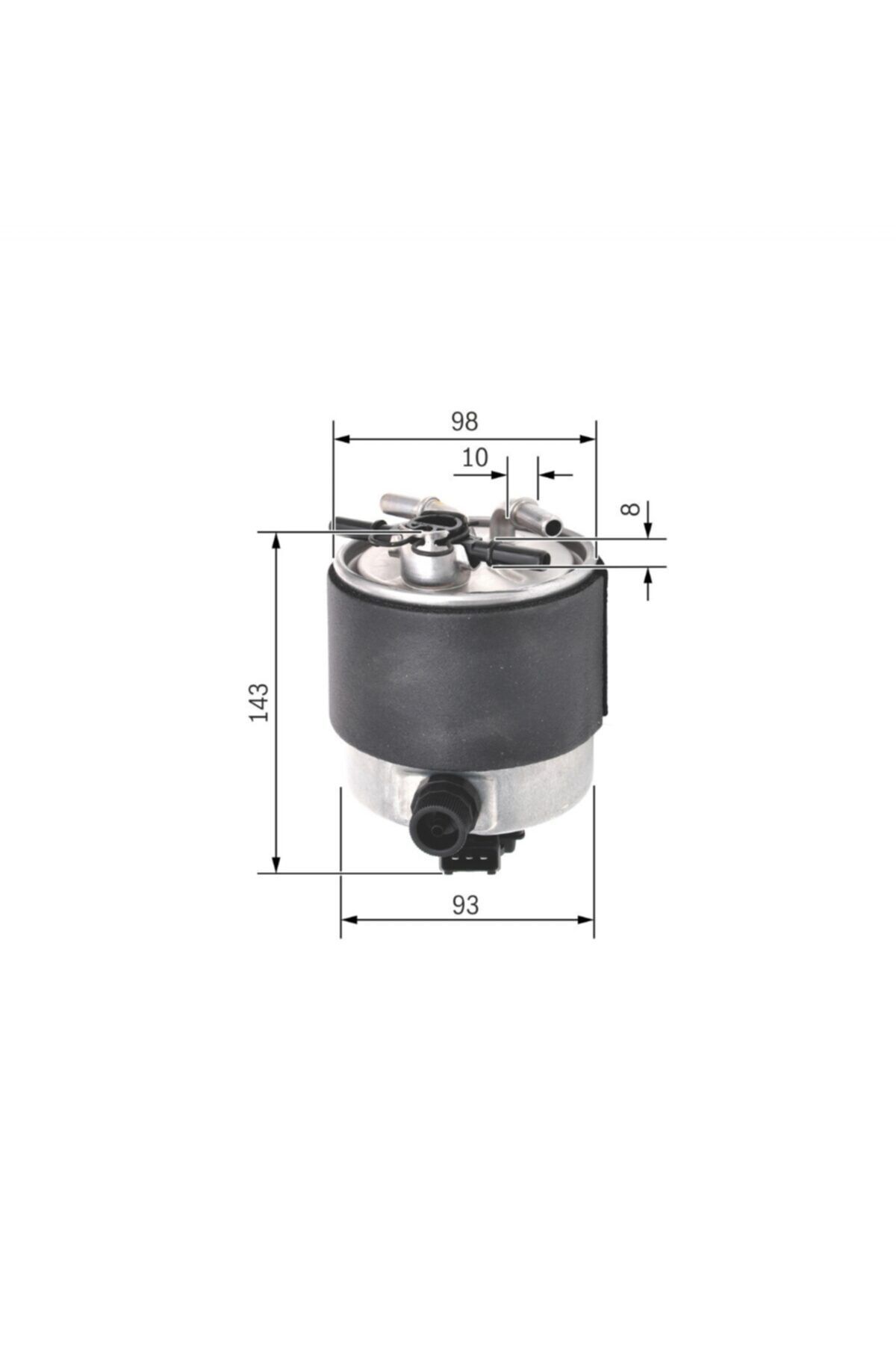 Bosch Hafif Hizmet Bosch F026402126 Yakıt Filtresi Mazot Nissan Qashqaı 07  11 Kaleo