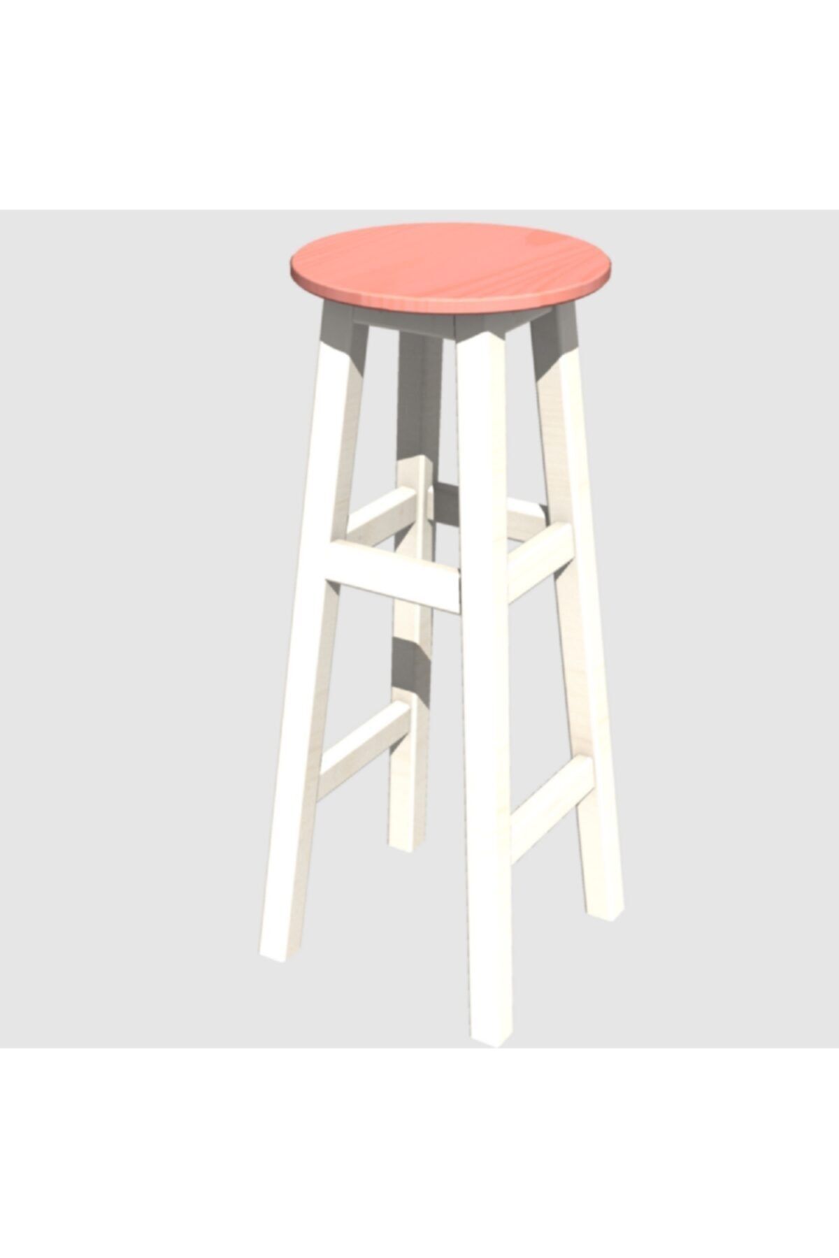 Arbre Bar Taburesi 80 Cm - Beyaz Iskelet- Tabla Renk Seçenekli