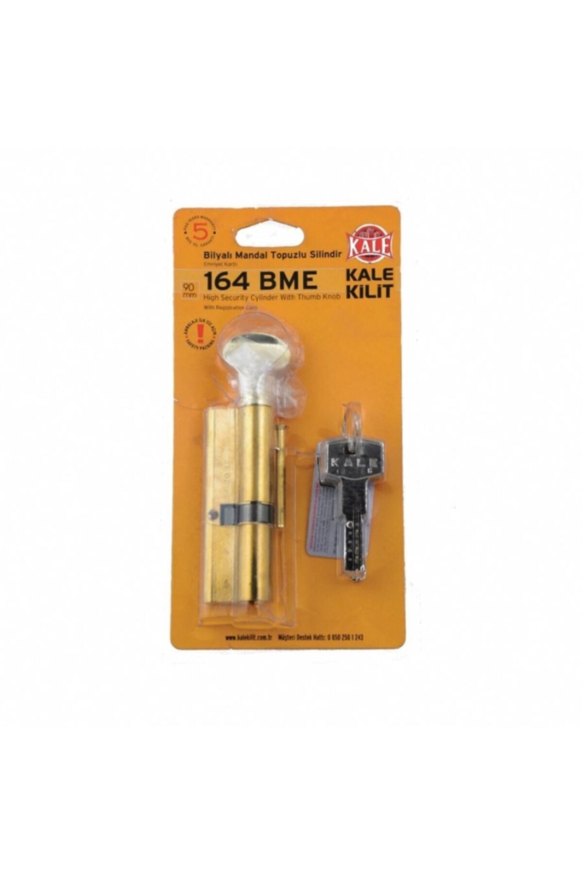 KALE Kilit Bls Bil.mand 164 Bme 90mm Sarı