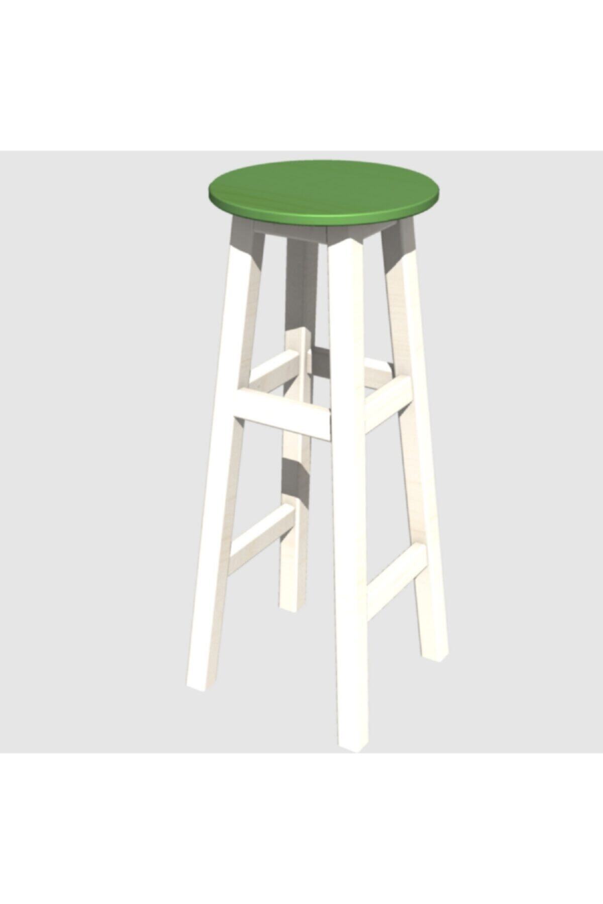 Arbre Döner Tabure 73 Cm - Beyaz Iskelet- Tabla Renk Seçenekli