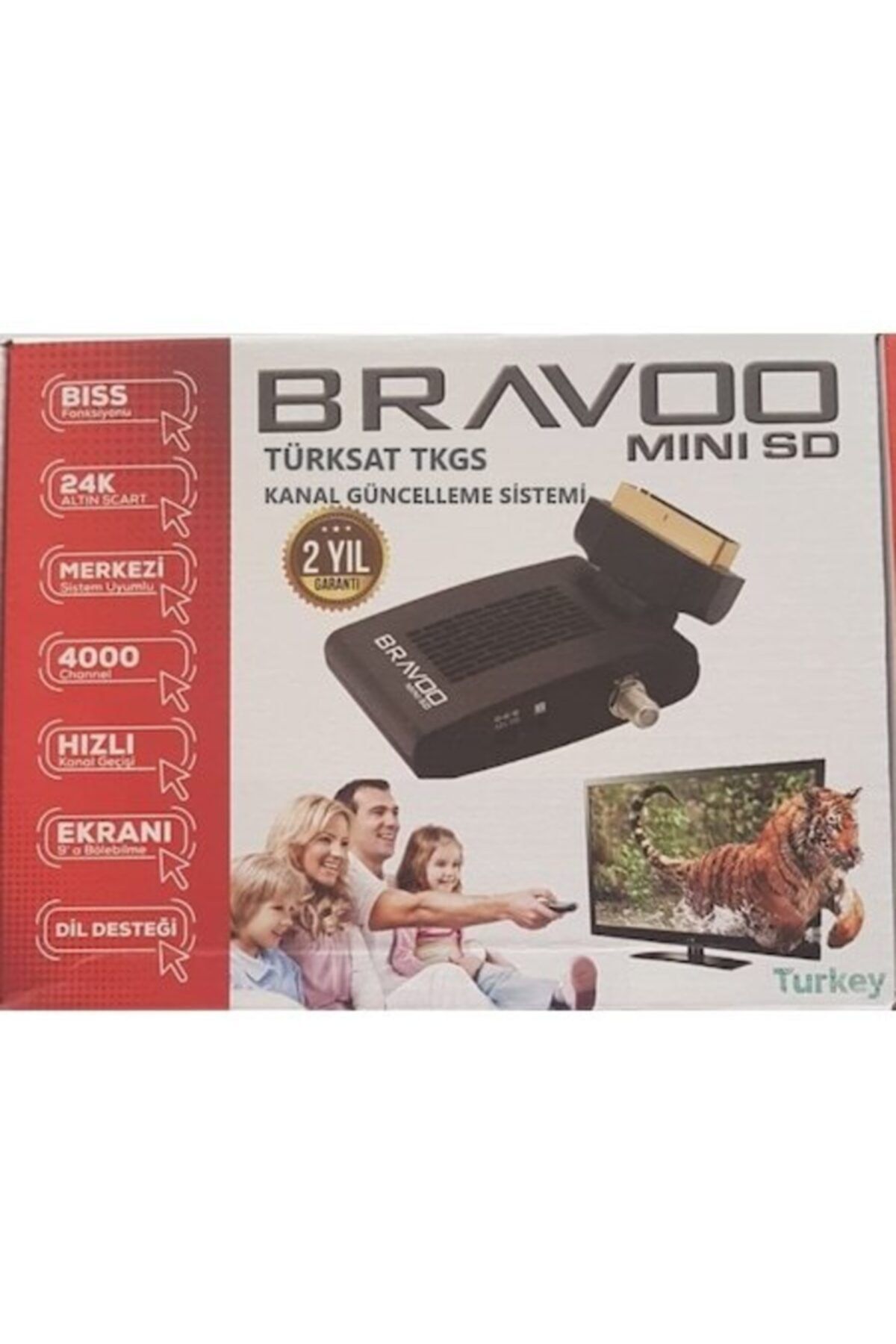 Bravo Mini Uydu Alıcı O Mini 2020 Sd Girişli Tkgs Li