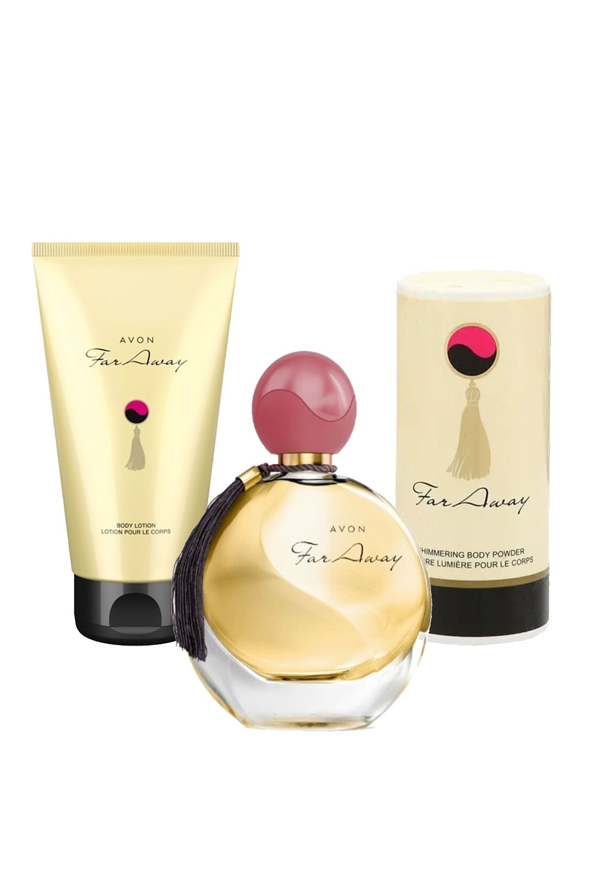 AVON Far Away Kadın Edp 50 Ml + Vücut Losyonu 150 Ml + Vücut Pudrası 40 Gr