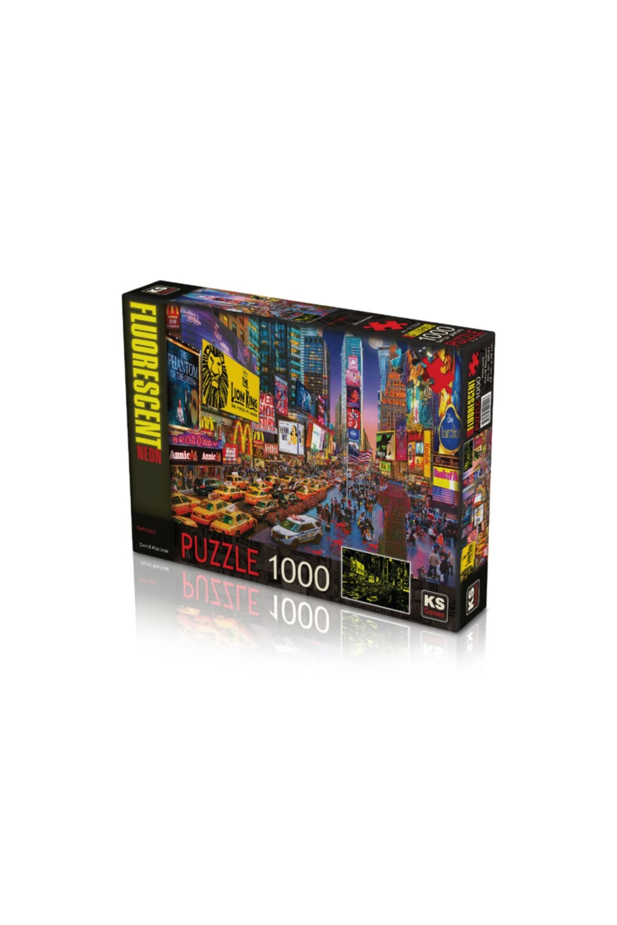 Ks Games 1000 Parça Metropol Puzzle Gece Parlayan Neon