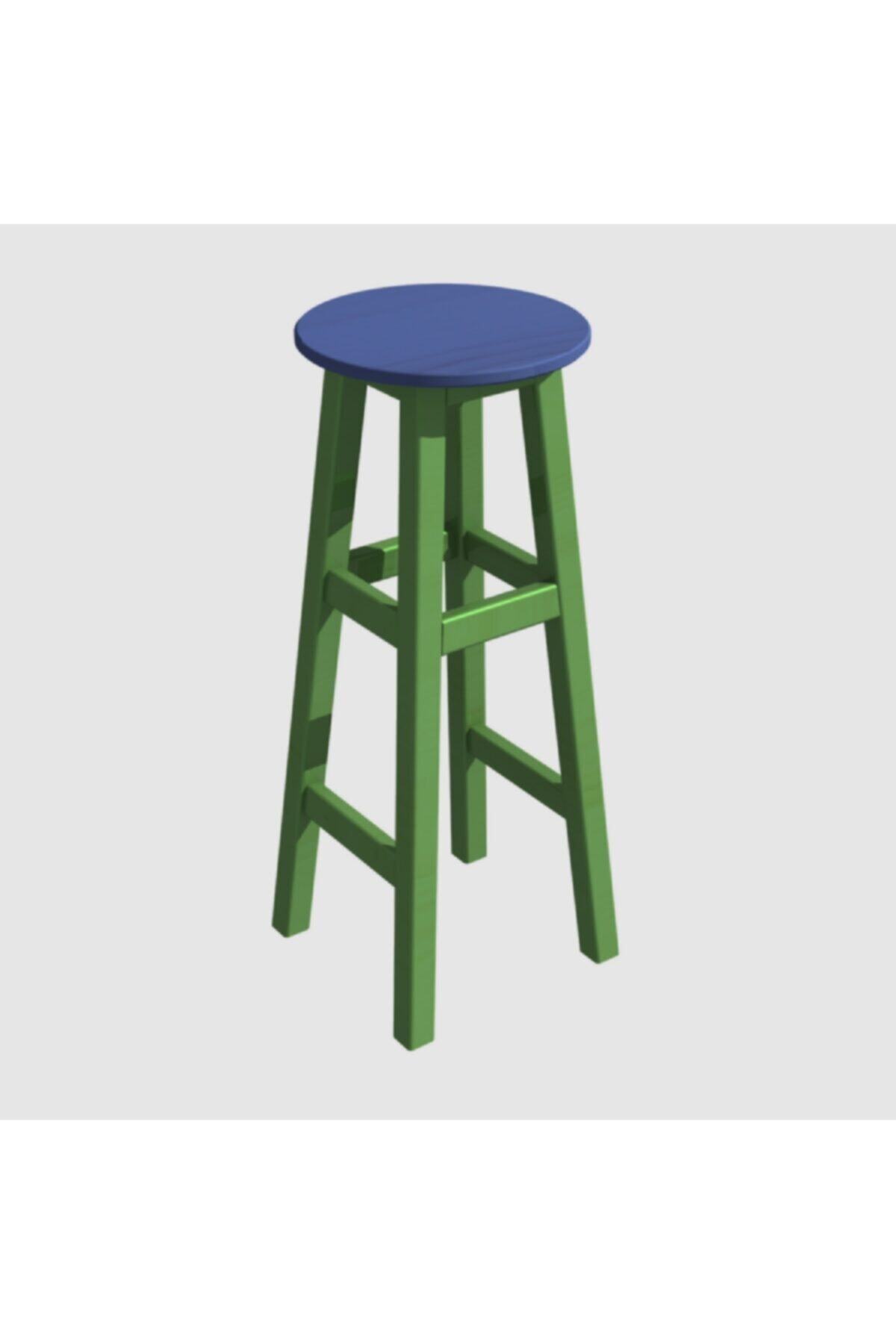 Arbre Döner Tabure 80 Cm - Yeşil Iskelet- Tabla Renk Seçenekli
