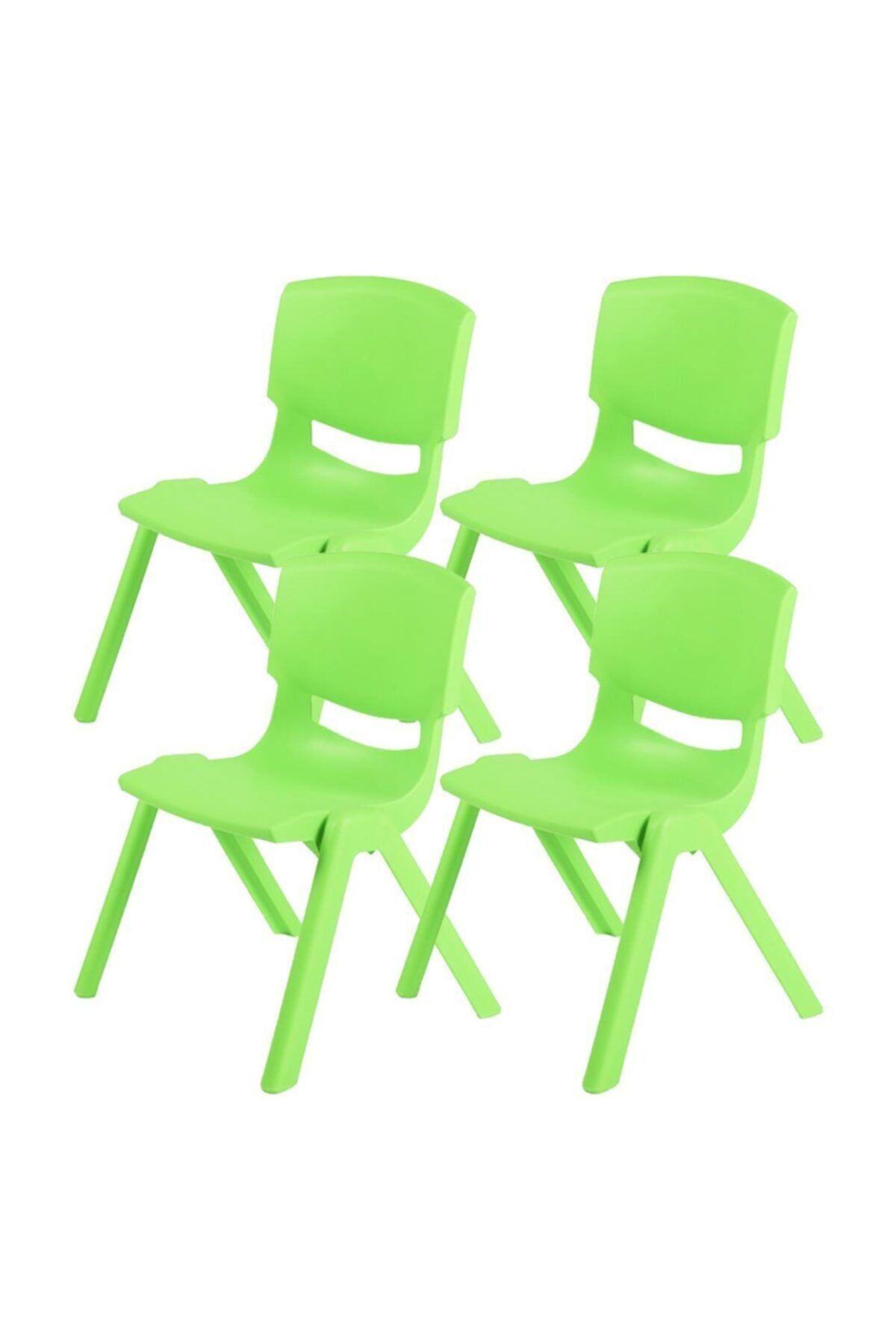 Fiore Küçük Şirin Çocuk Sandalyesi Açık Yeşil 4lü Paket 1-3 Yaş Için
