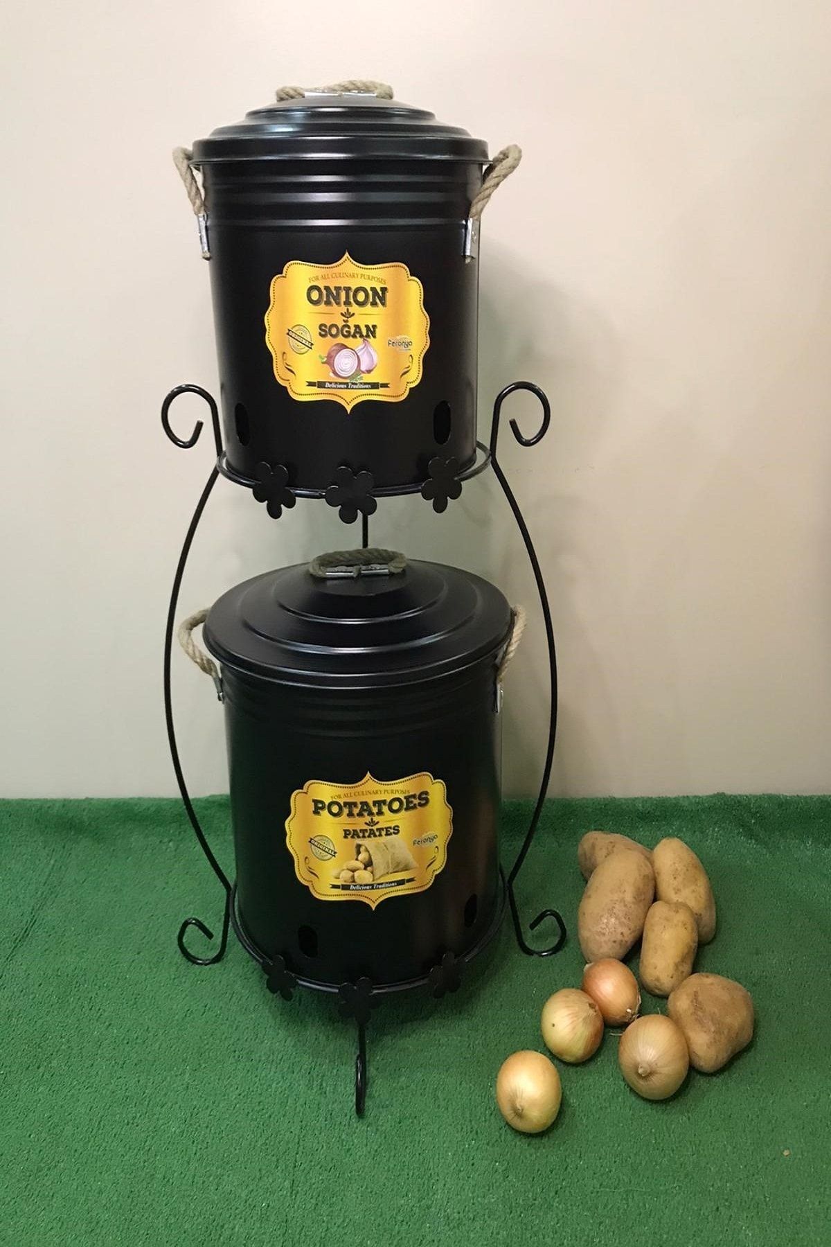 Karlay 2 Katlı Halatlı Patates Soğan Standı