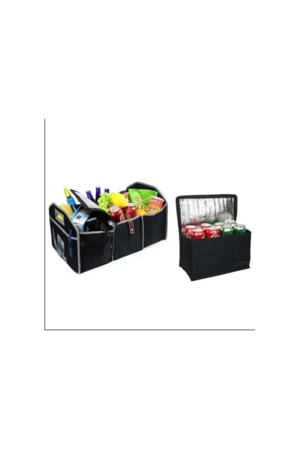 NEWOTO New Araç Içi 3+1 Bölmeli Bagaj Soğuk Tutucu Düzenleyici Organizer