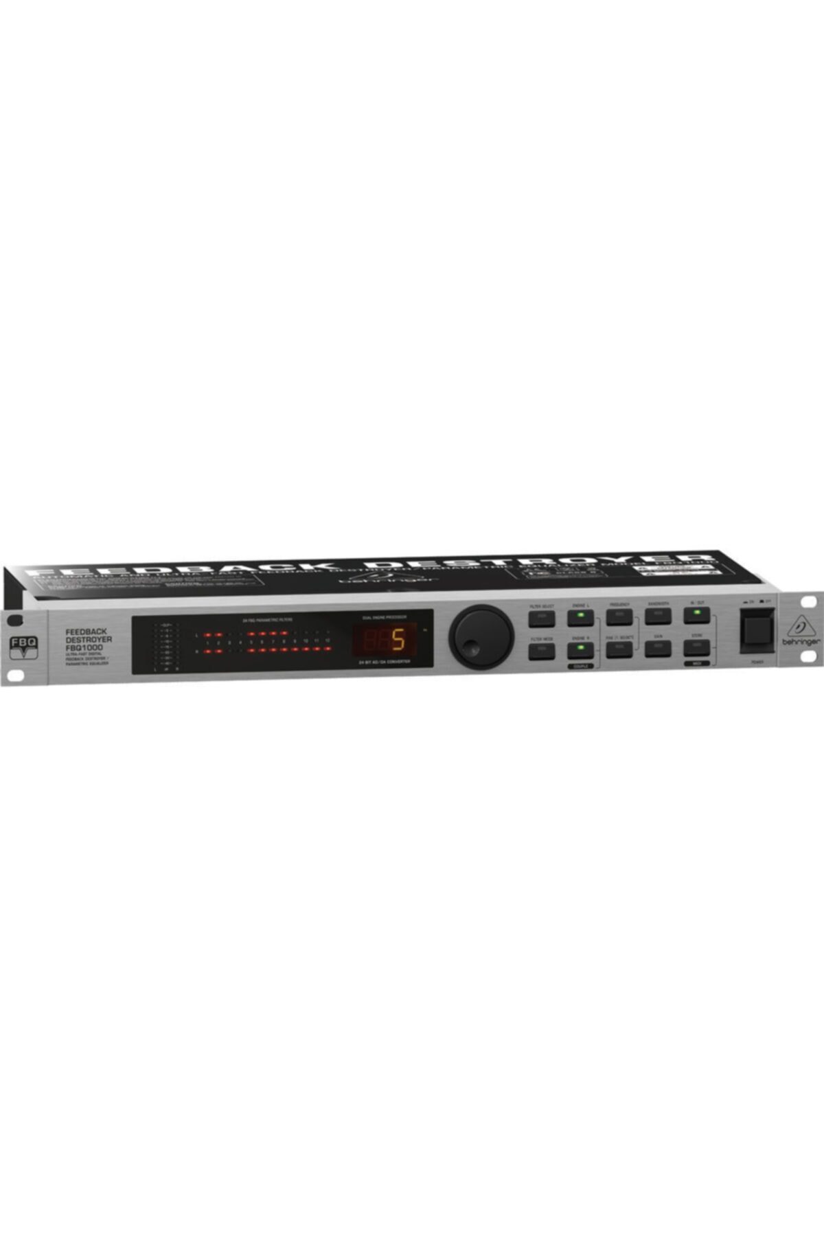 Behringer Fbq1000 Ultra-high Precision 24-bit/96 Khz Equalizer, Feedback Destroyer