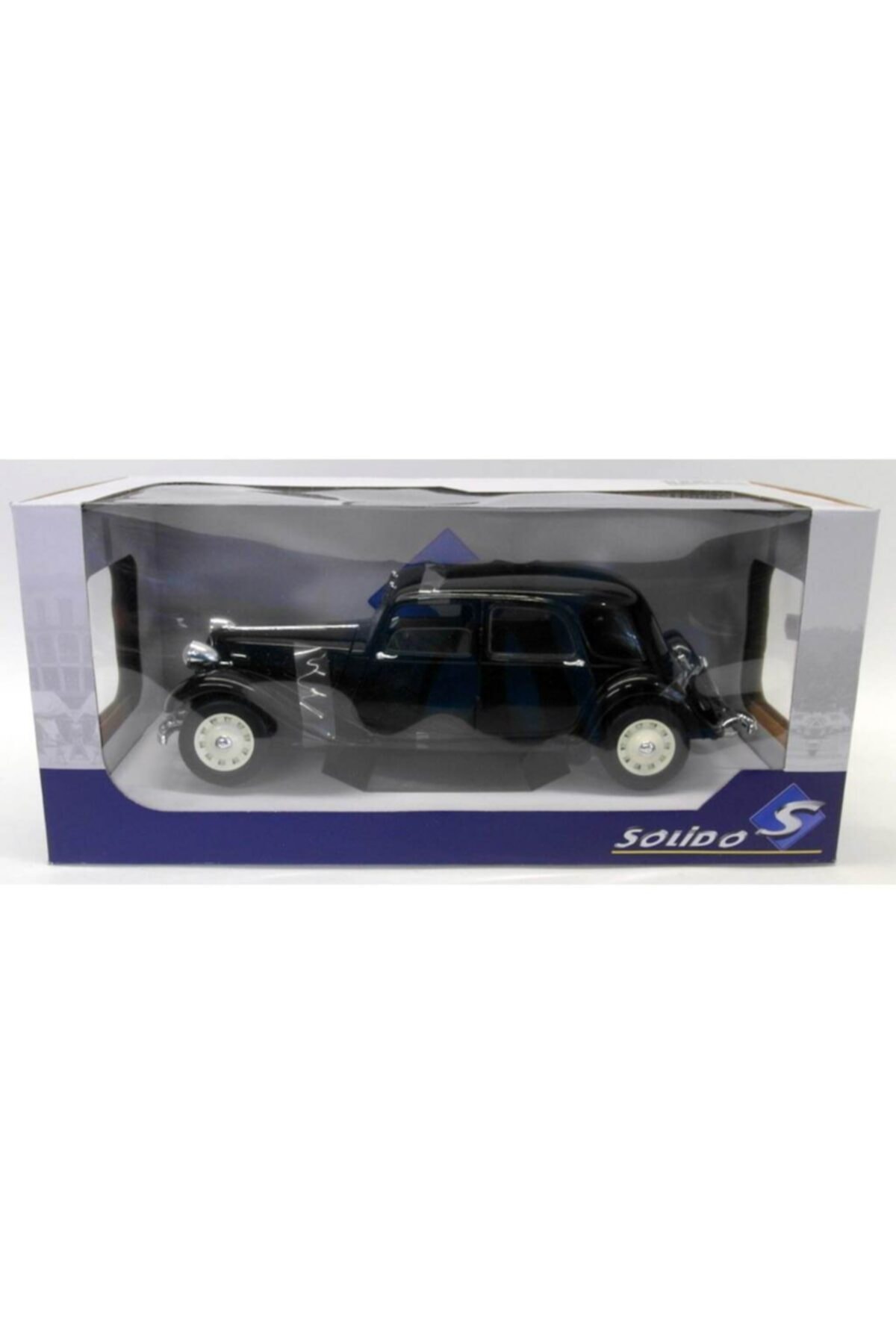 Citroen 1/18 1937 Cıtroen Tractıon Cv11 Solido Dıecast Model Araba Siyah Renk