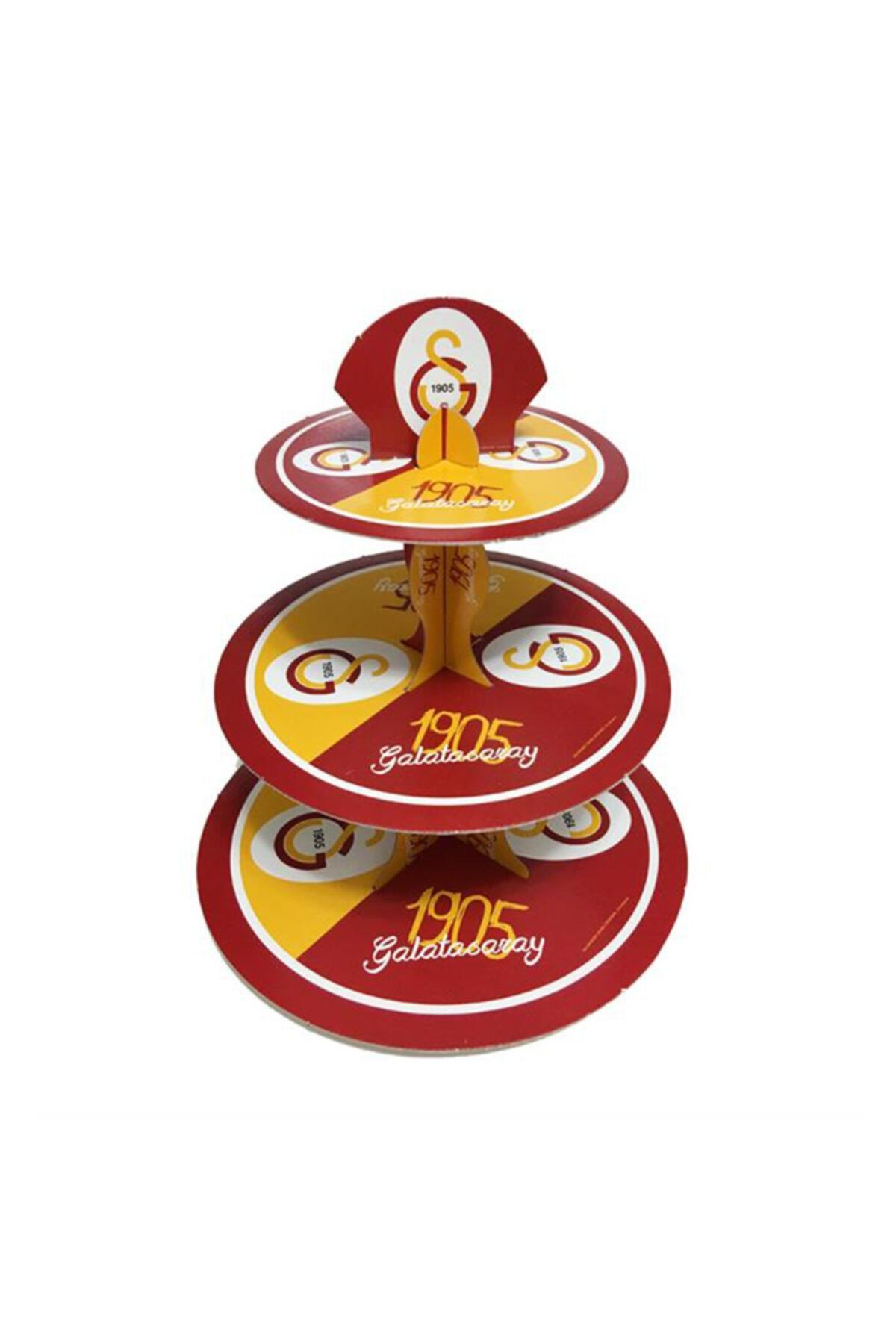 Eminonutoptanci 3 Katlı Karton Galatasaray Temalı Cupcake Standı
