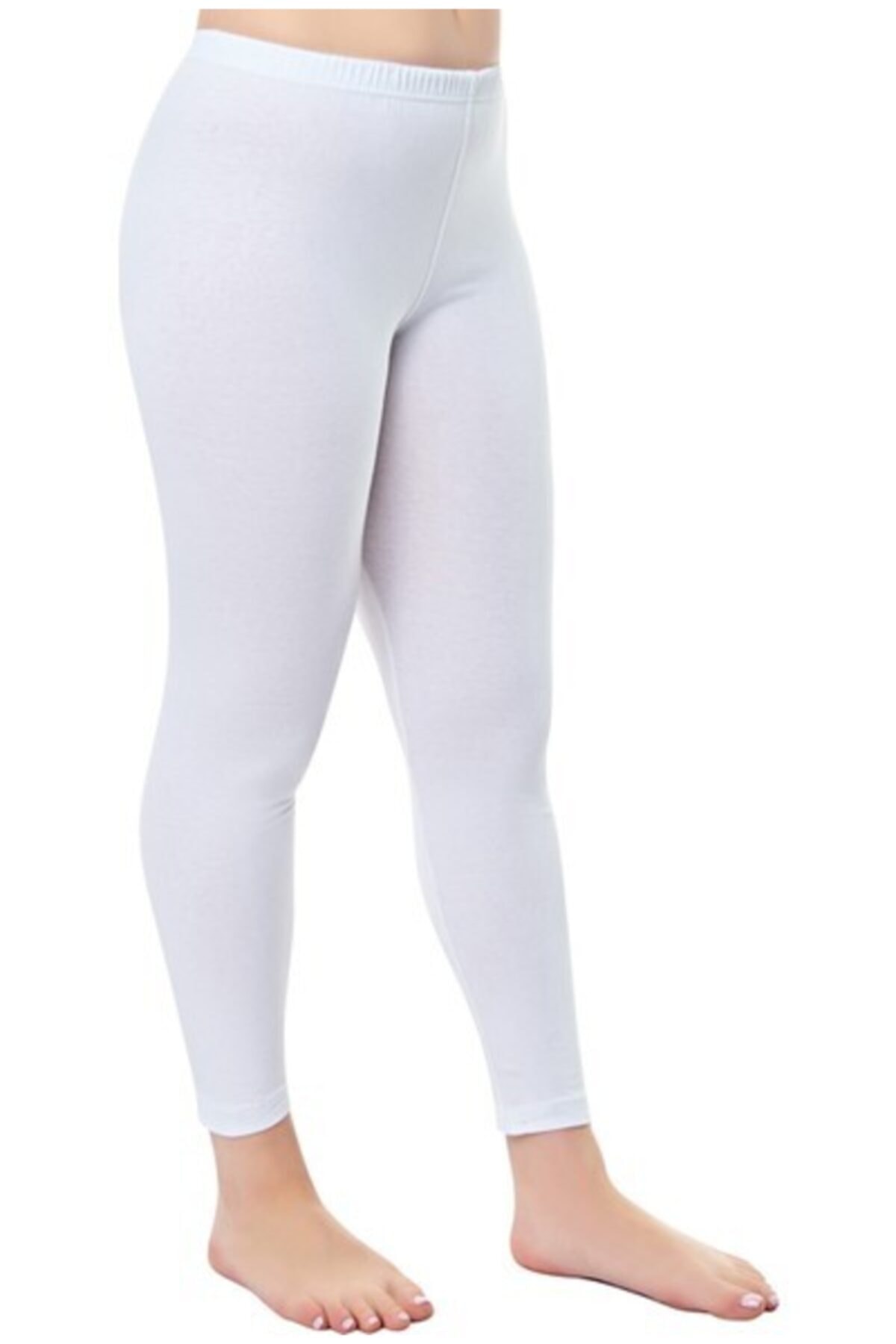 Tutku Kadın Beyaz Elestan Uzun Tayt