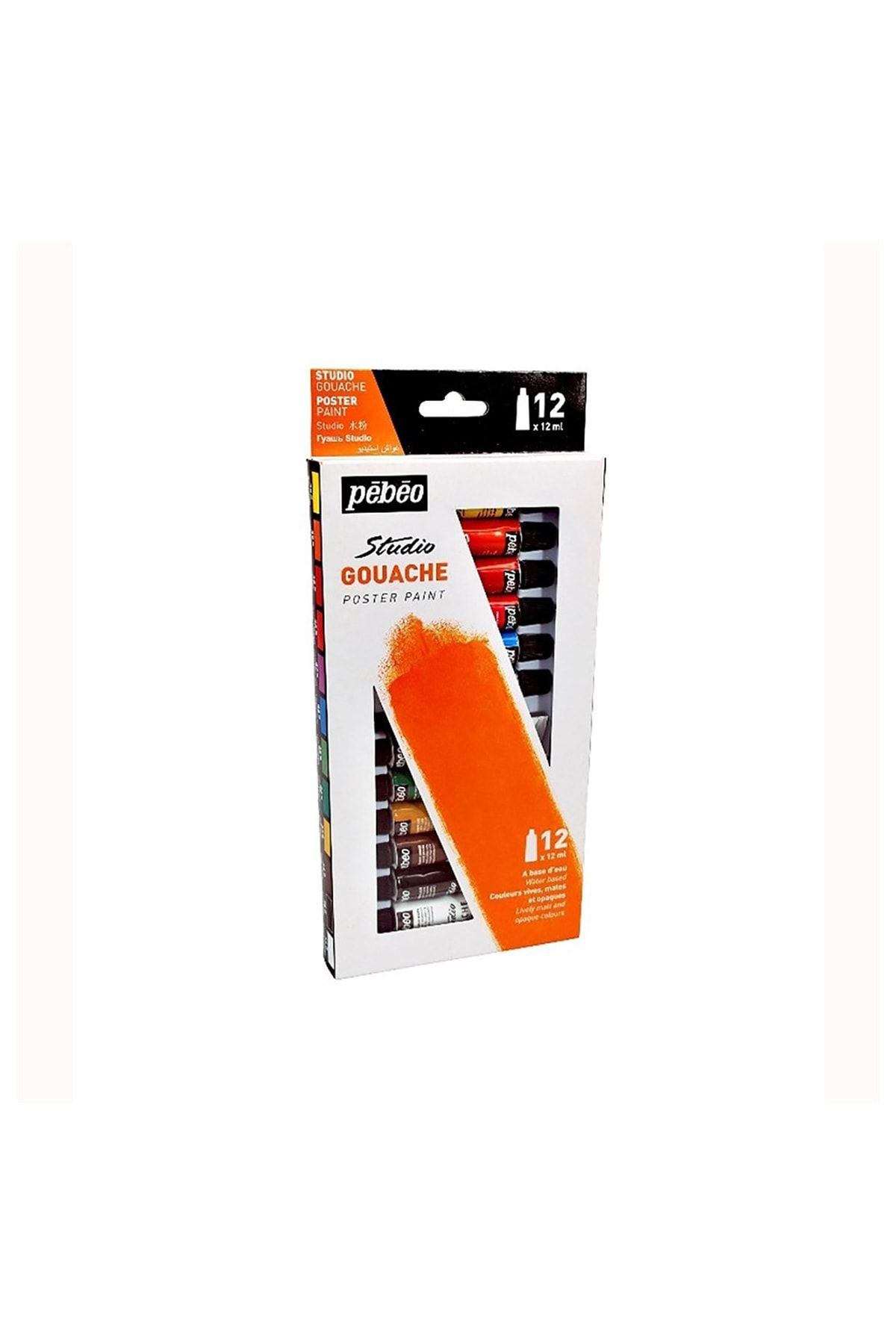 Pebeo 668300 Guaj Boya Tüp 12 Ml 12'li Set