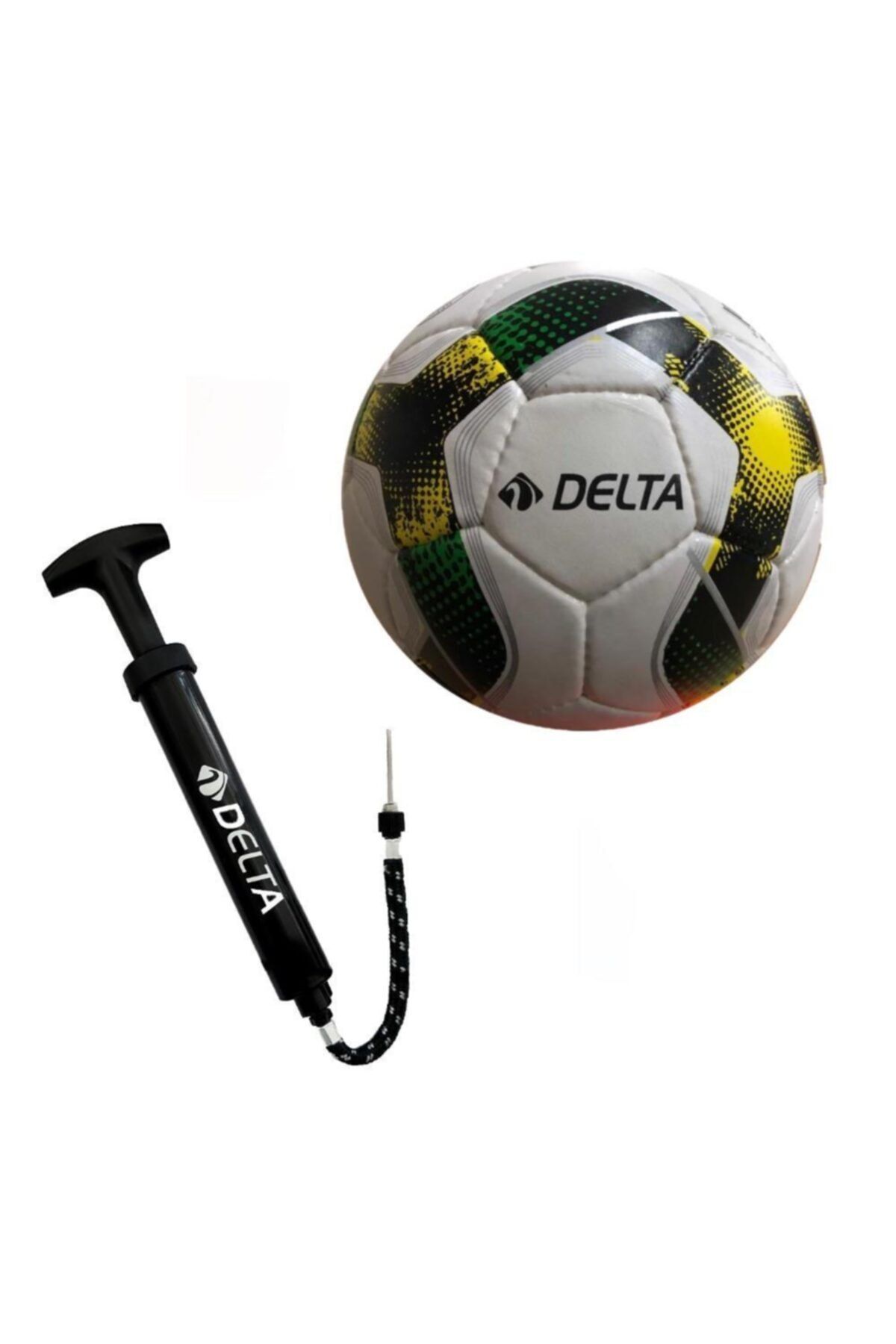 Delta Castelo El Dikişli 5 Numara Futbol Topu + Top Pompası