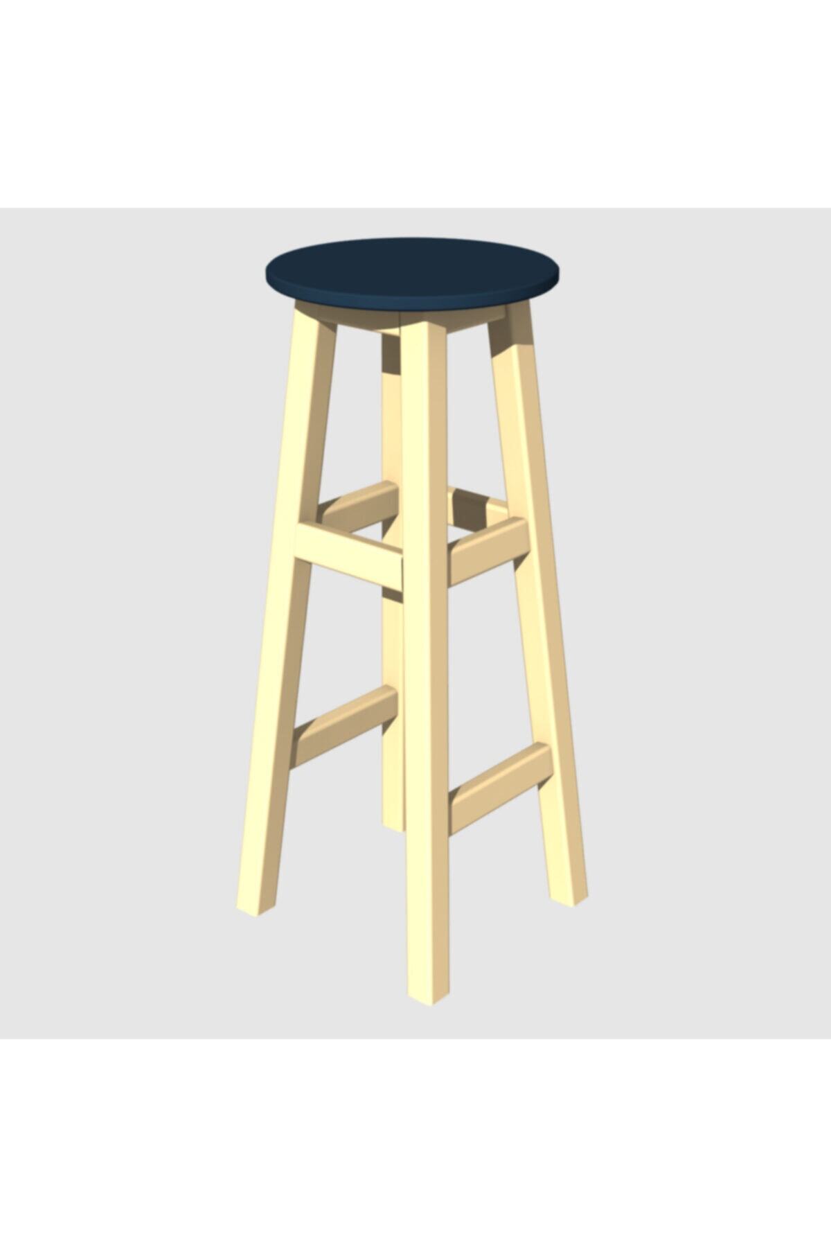 Arbre Döner Tabure 80 cm Fildişi Renk Iskelet