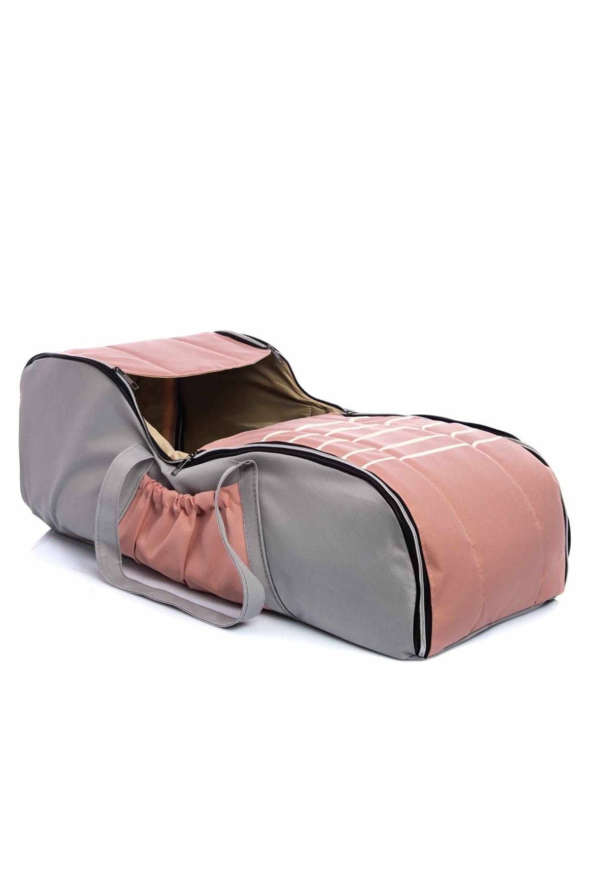 L&M LEGAS MODA Portbebe Çift Renk Çizgili