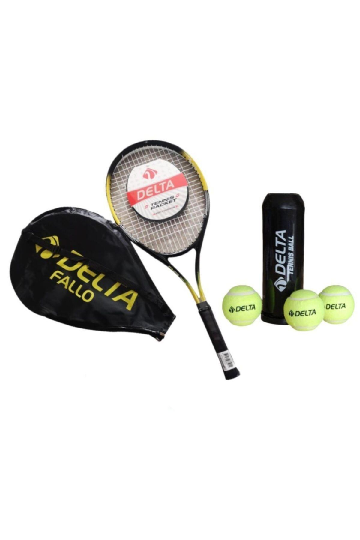 Delta Fallo 27 Inç Yetişkin Tenis Raketi Maç Topu 3 Adet