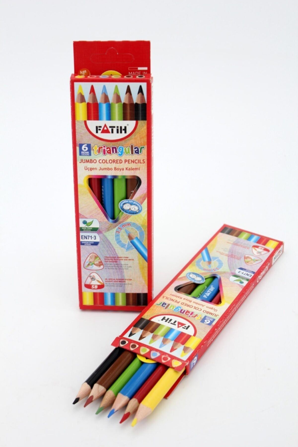 fatih kuru boya kalemi ucgen 6 li jumbo boy fiyati yorumlari trendyol