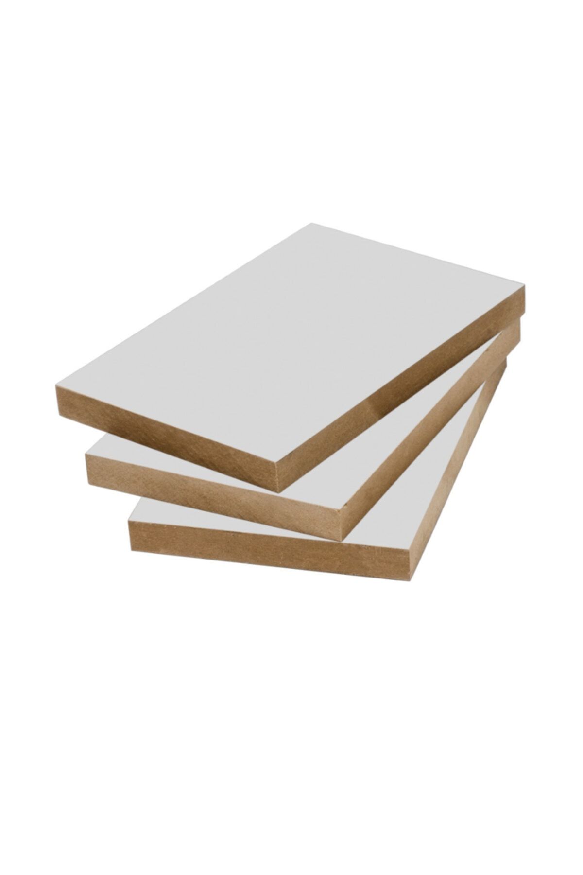 iAhşap Mdf Laminat Kaplı Panel Plaka Mat Beyaz (100x100 Cm, 18 Mm)