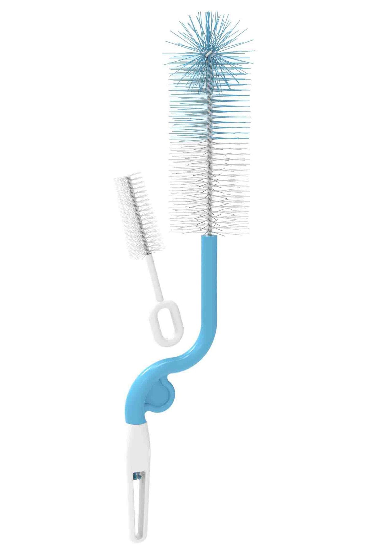 Babysoft Dönerli Biberon Ve Biberon Emziği Temizleme Fırça Seti Mavi Kız / Erkek