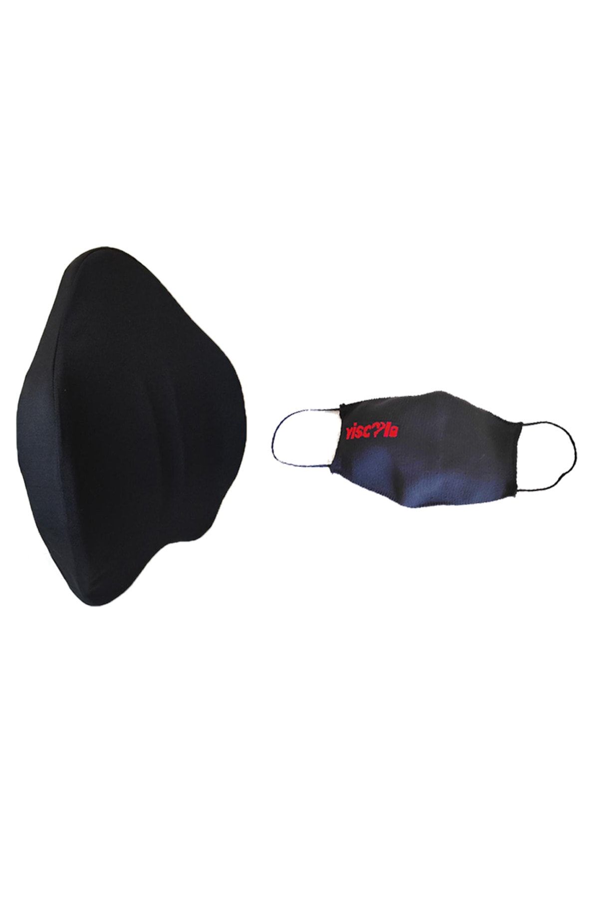 Visco Li Yastık Bel Sırt Ortopedik Yastık Oturma Minder+nano Mask