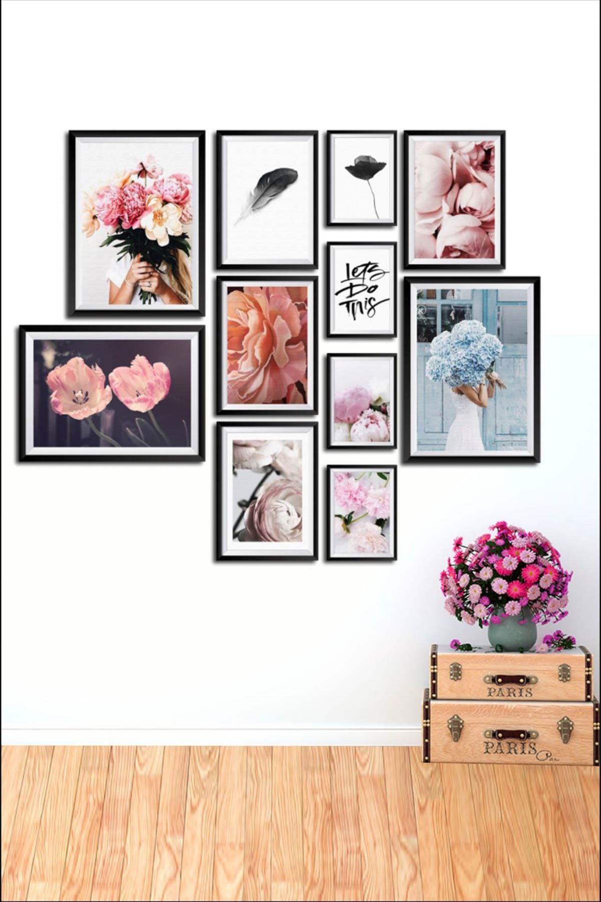 Dekolia Dekolia Çerçeve Görünümlü 11'li Mdf Tablo DKS012