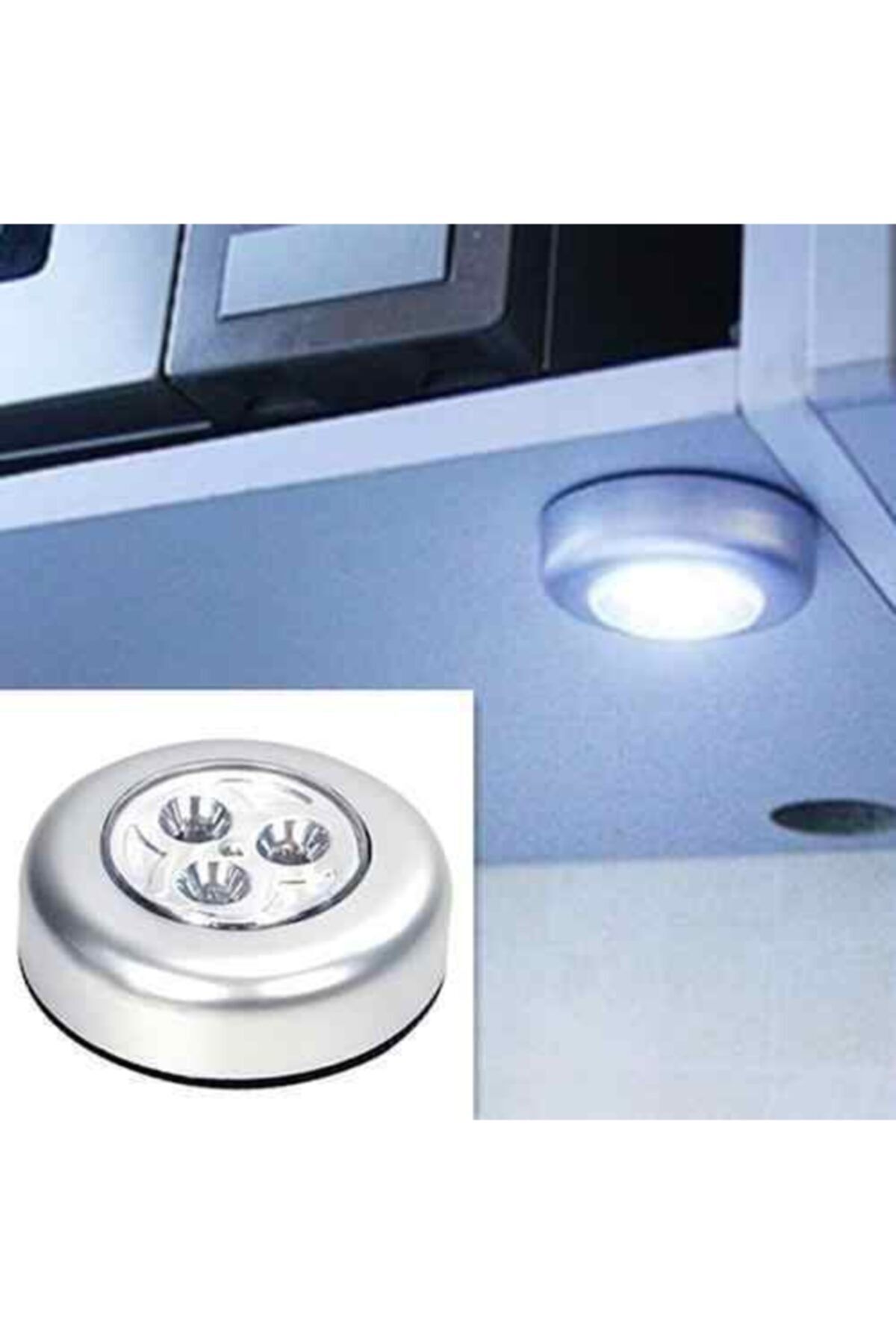 Keskin Hediyelik Mini Led Işıklı Pilli Lamba Portatif Dolap Içi Kablosuz Duvar Kapı Aydınlatma