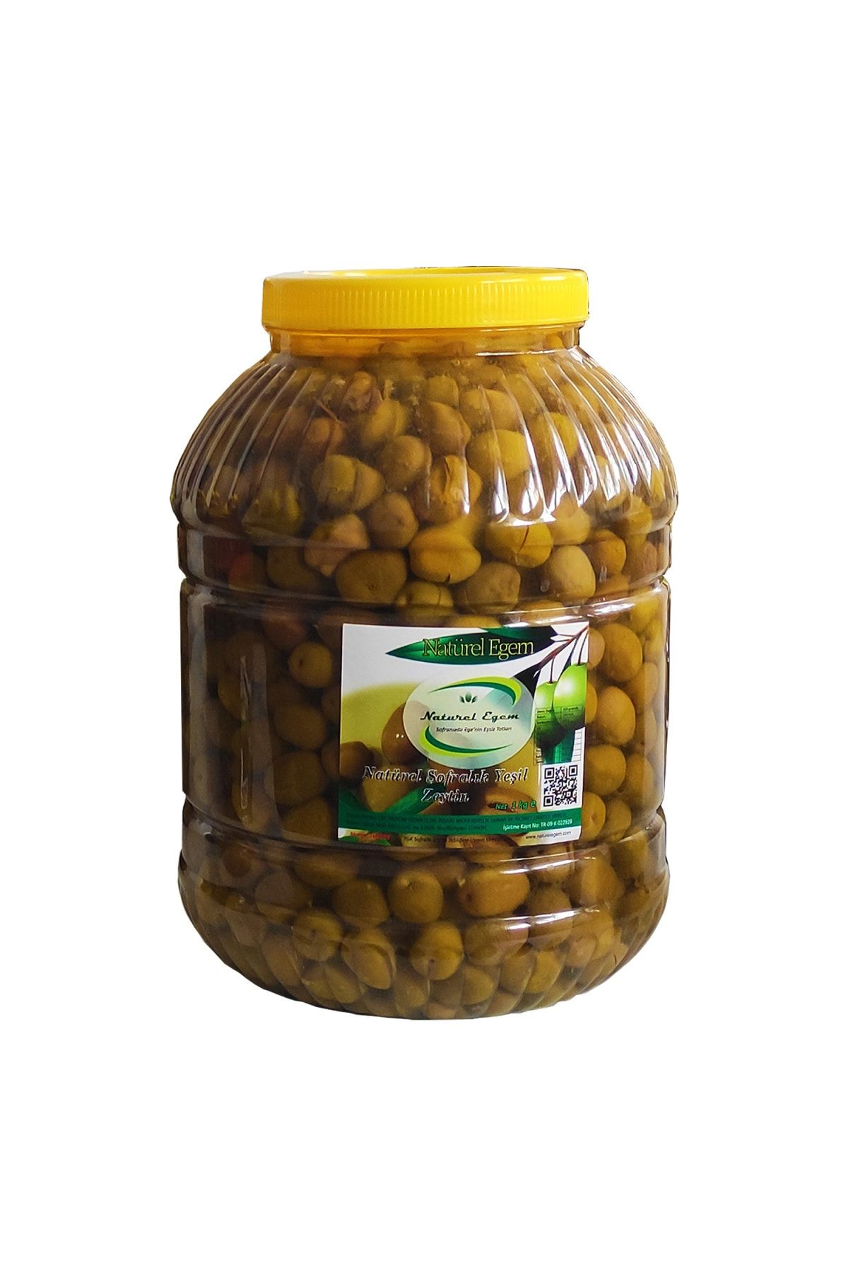 NATUREL EGEM Çizik Yeşil Zeytin 3,5 Kg