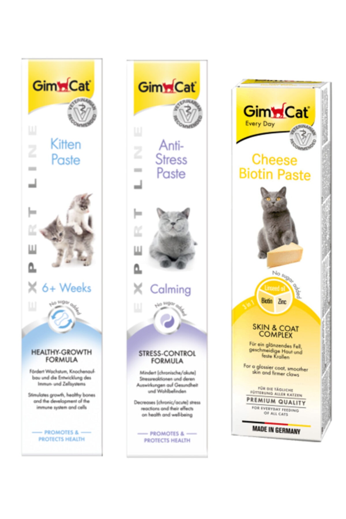 Gimcat Kitten Paste 50 gr Anti Stress Paste 50 gr Paste Biotin Peynirli Kedi Macunu 50 gr