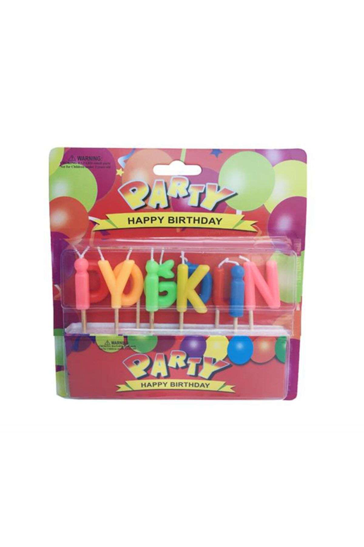 Eminonutoptanci Karışk Renk Mum Iyiki Doğdun Kürdanlı Set