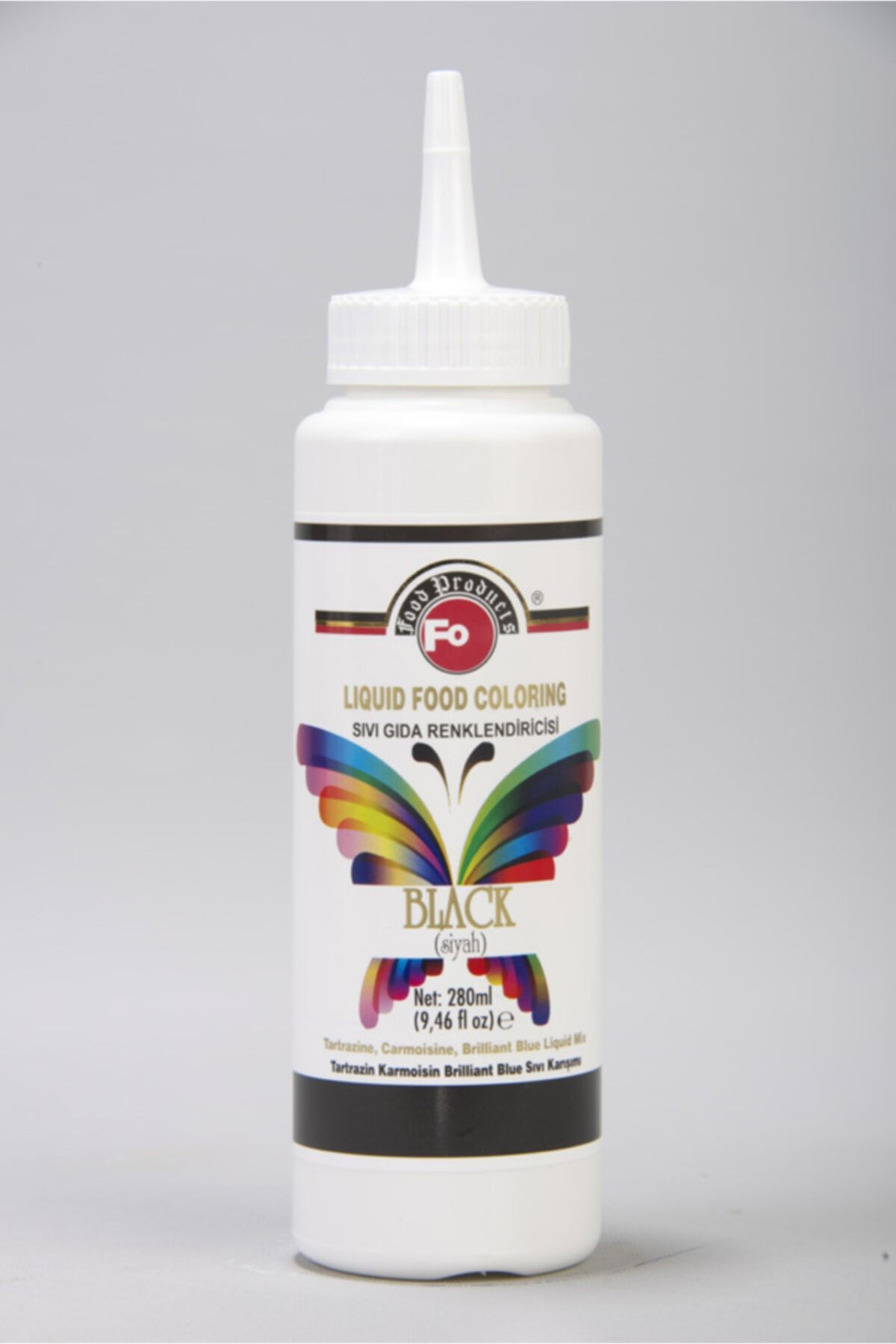 FO Siyah Sıvı Gıda Renklendiricisi 280 ml