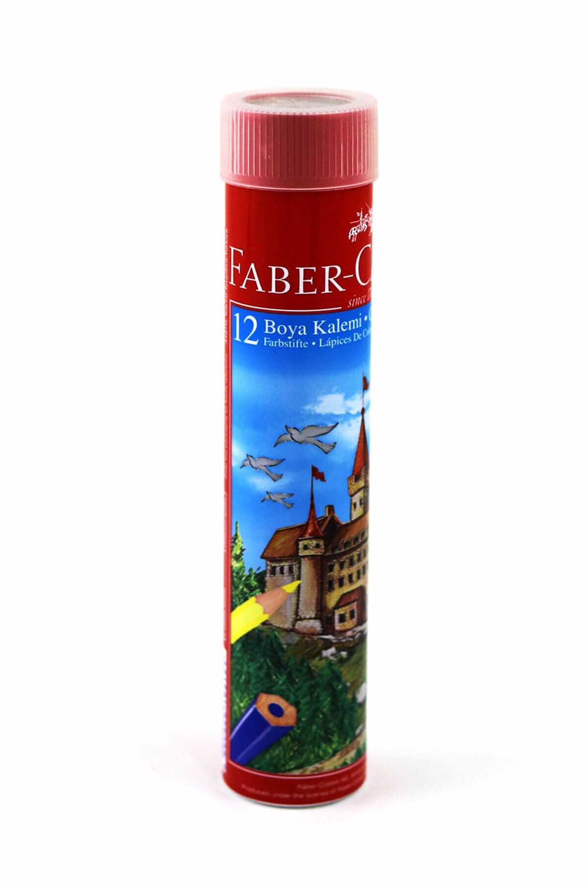 Faber Castell 12 Renk Metal Tüp Kuru Boya Kalemi 3116512