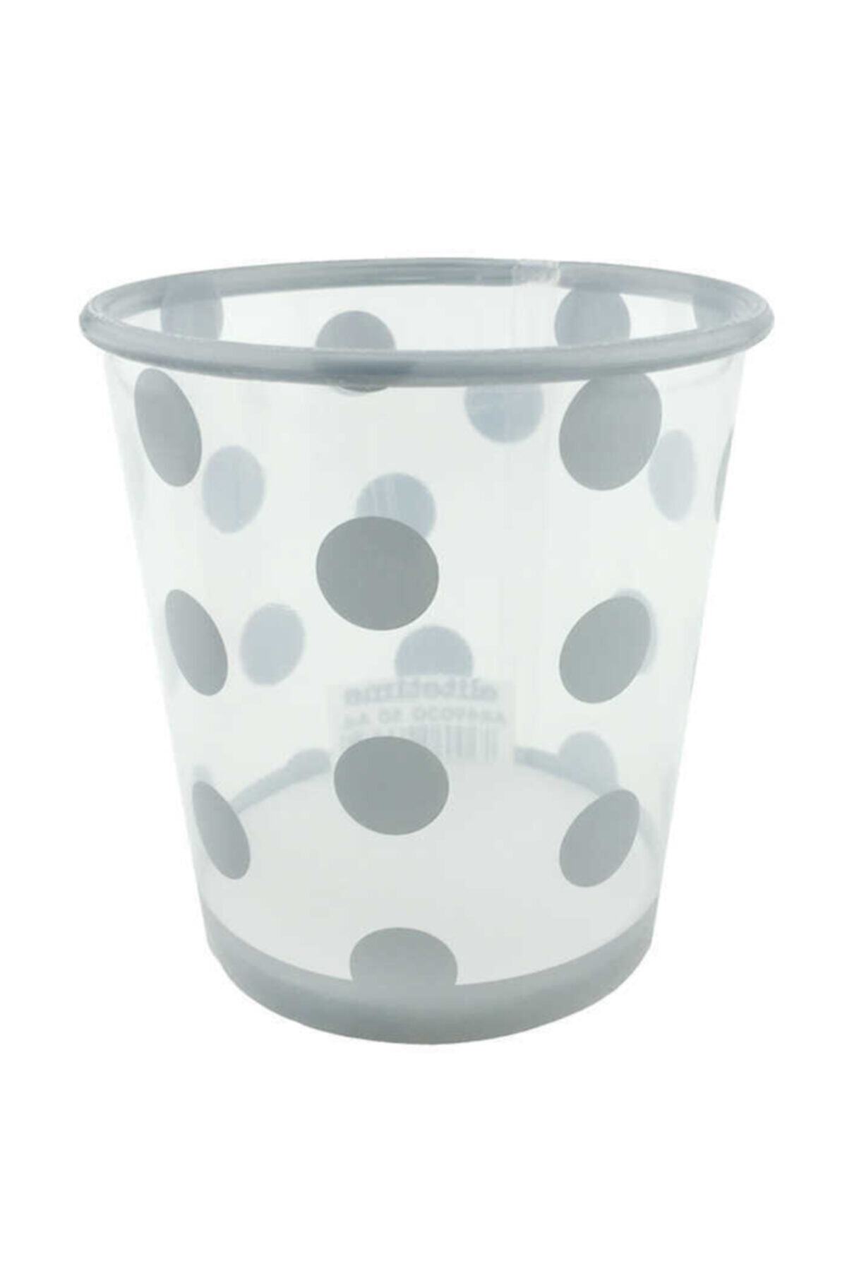 whiteavm Bardak Plastik 500 Cc (dondurma Bardağı) Puantiyeli Gümüş Pk:8