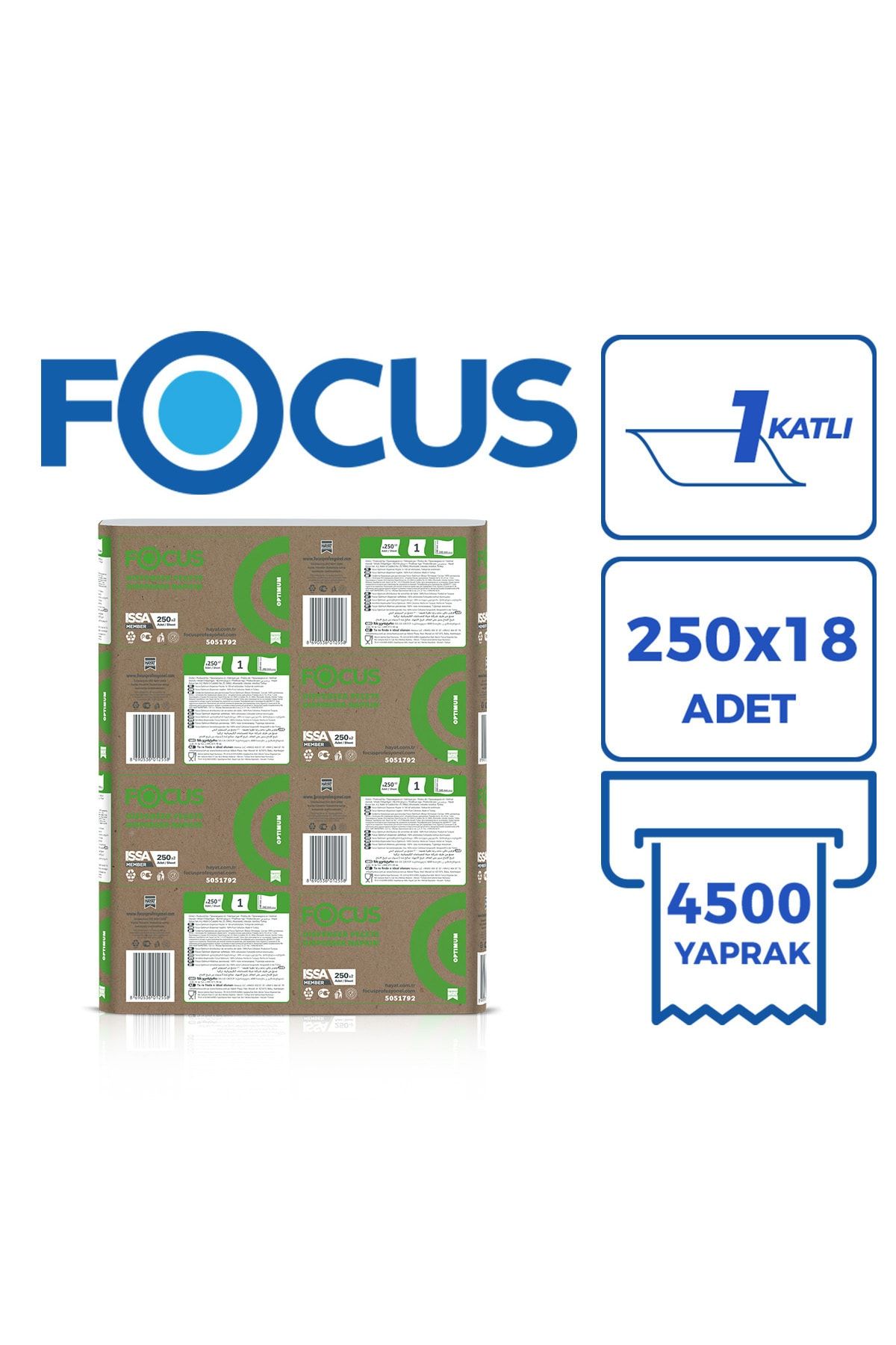 Focus Optımum Dıspenser Peçete 18x250 Yaprakk