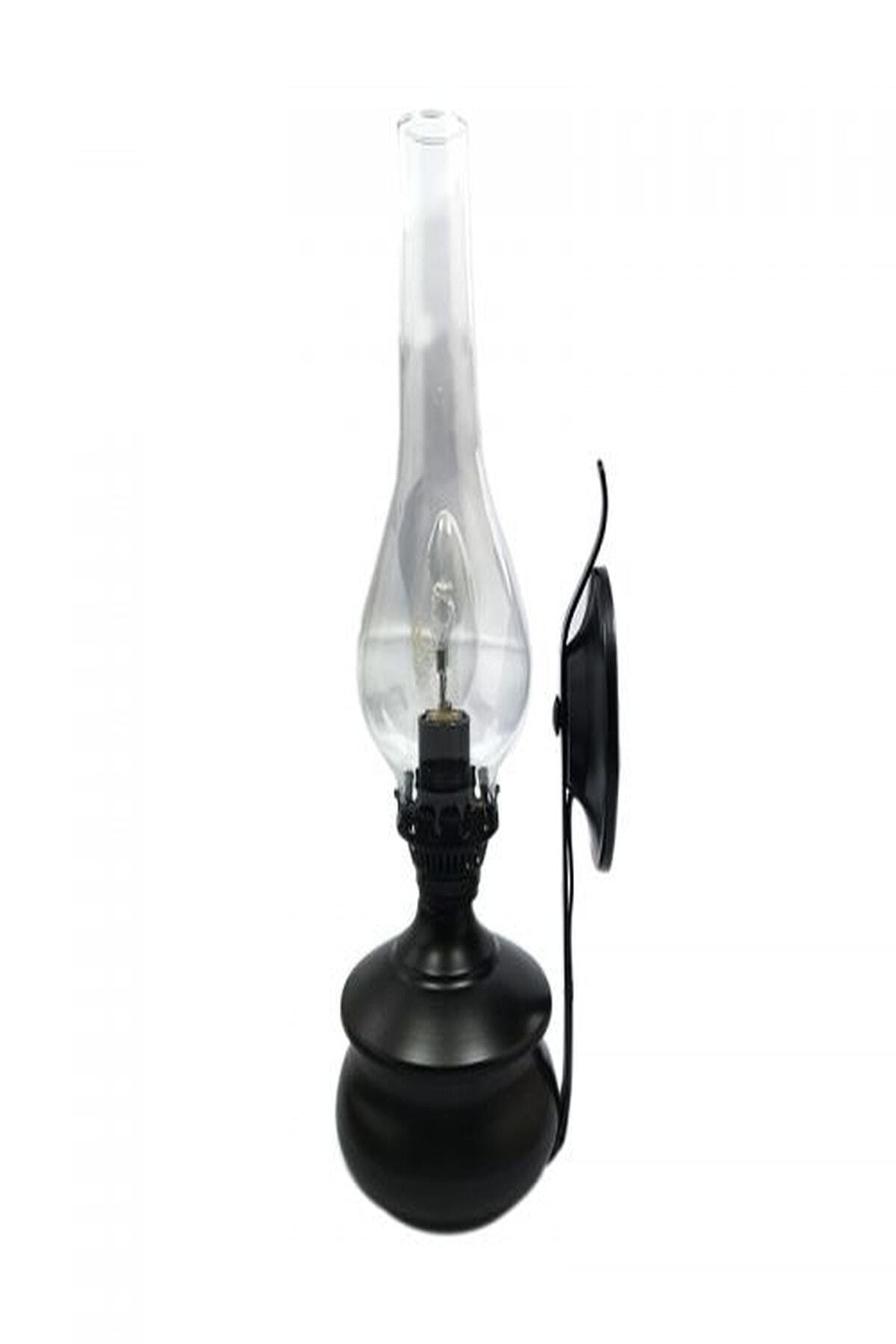 Tel Lighting Gaz Lambası Siyah Aplik Aydınlatma