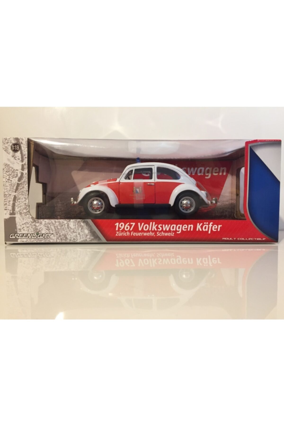 Greenlight 1/18 1967 Volkswagen Beetle Kafer Itfaiye