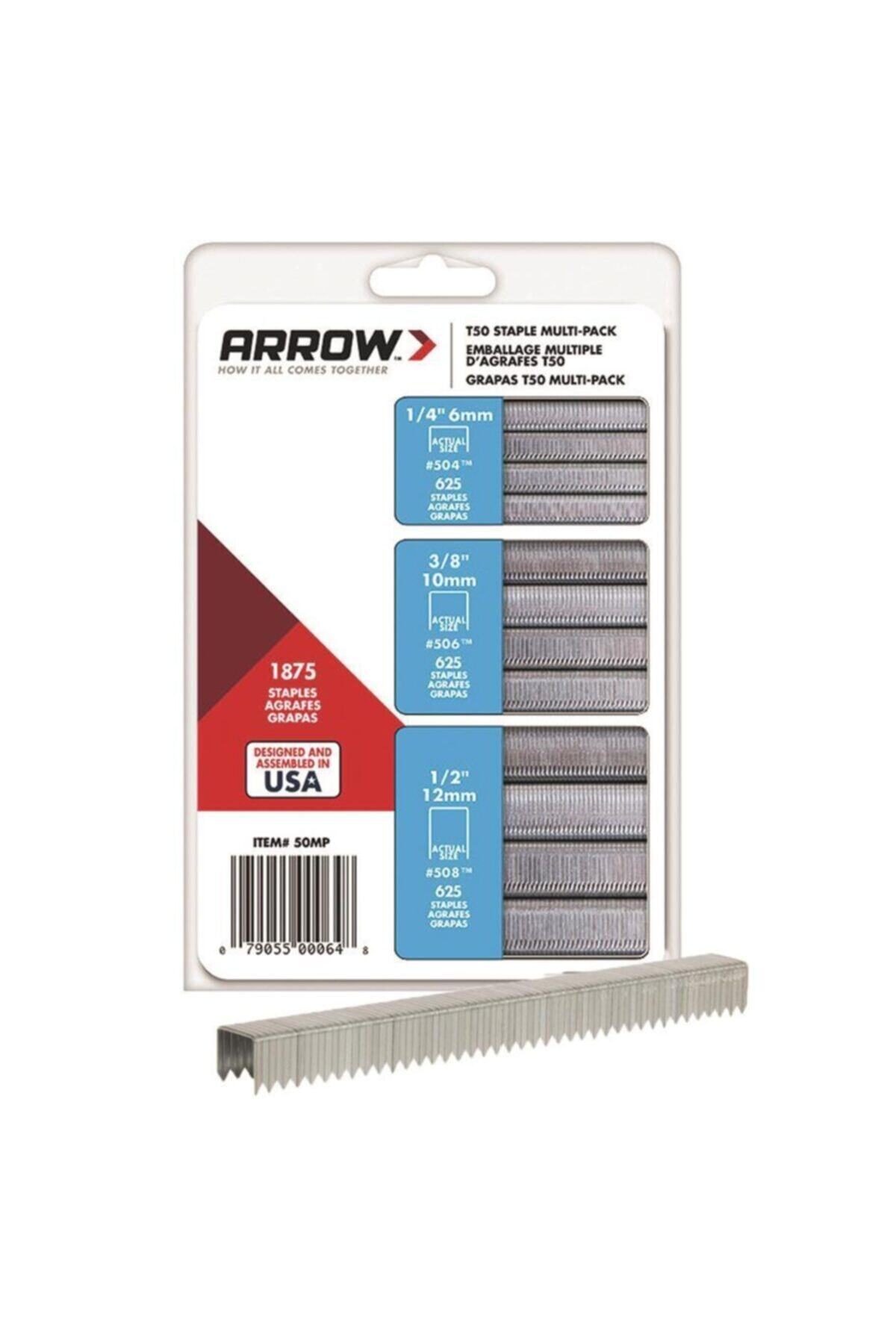 ARROW Ar50Mp 6mm 10mm 12mm 1875 Adet Profesyonel Zımba Seti