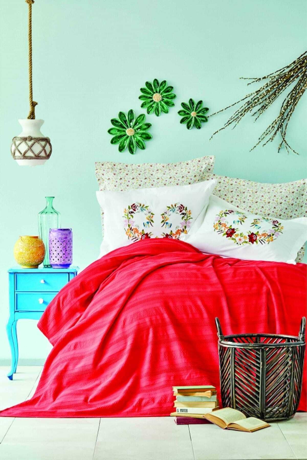 Karaca Home Kirmizi 6 Parca Cift Kisilik Nish Set Trendyol