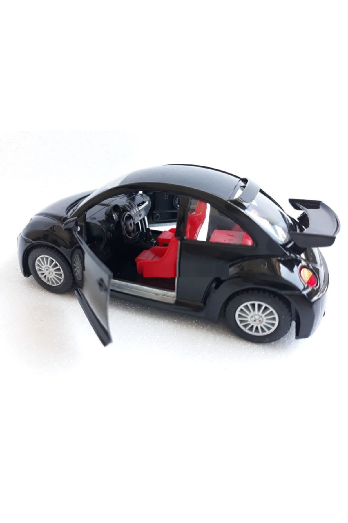 Diecast Volkswagen Bettle Metal Siyah Araba Kapı Açılır Orjinal Vosvos