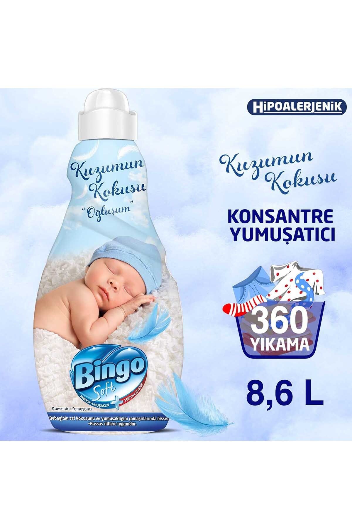 Bingo Soft Konsantre Çamaşır Yumuşatıcısı Oğluşum 1440 Ml Ekonomi Paketi 6'lı