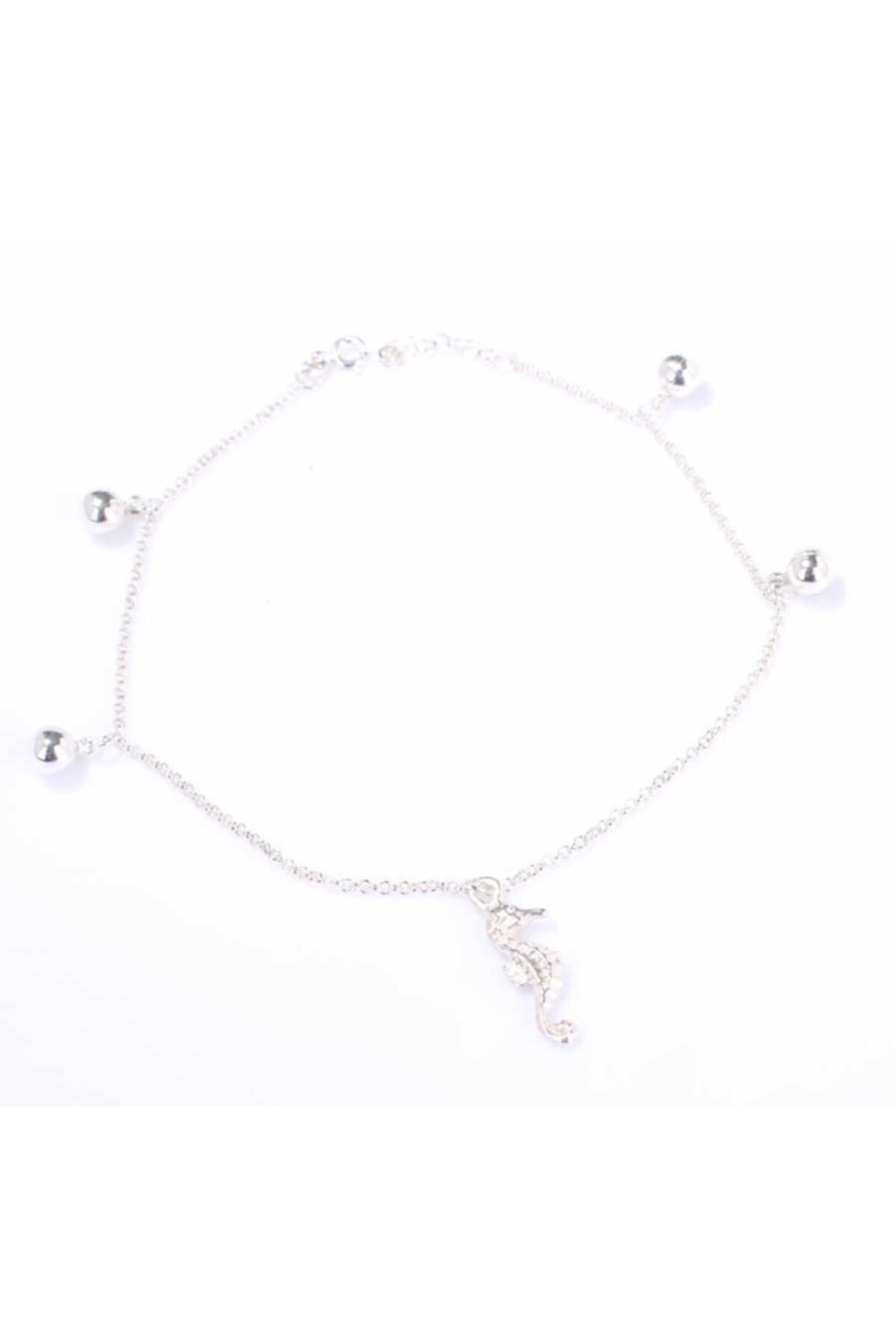 Nas Silver 925 Ayar Gümüş Deniz Atı Halhal