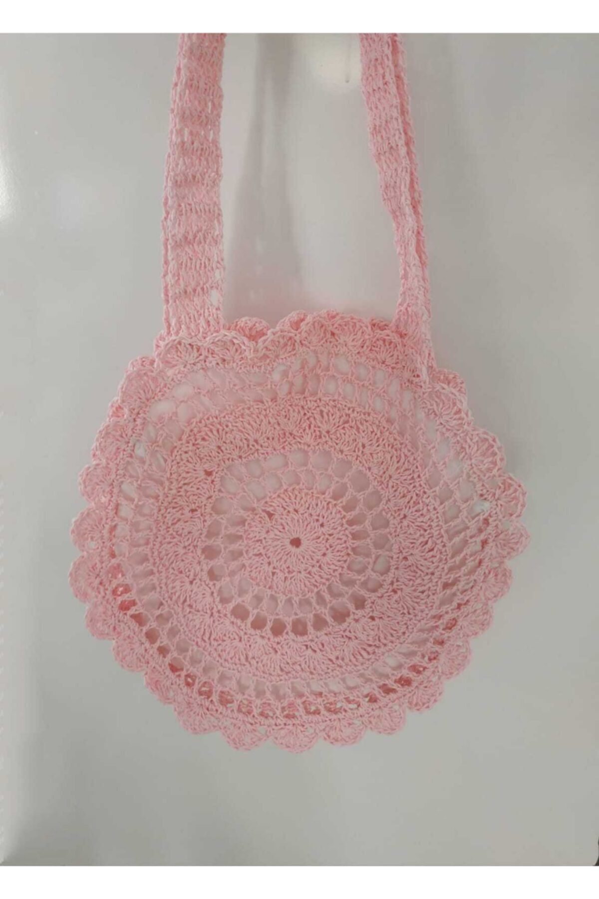 OYUNCAKPARK Kadın Pembe Çiçek Plaj Shopper Çanta