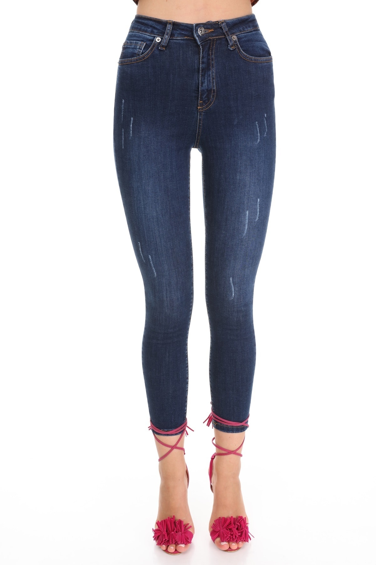 ROWOMAN Skinny Fit Jean Yüksel Bel Pantolon (ro007)