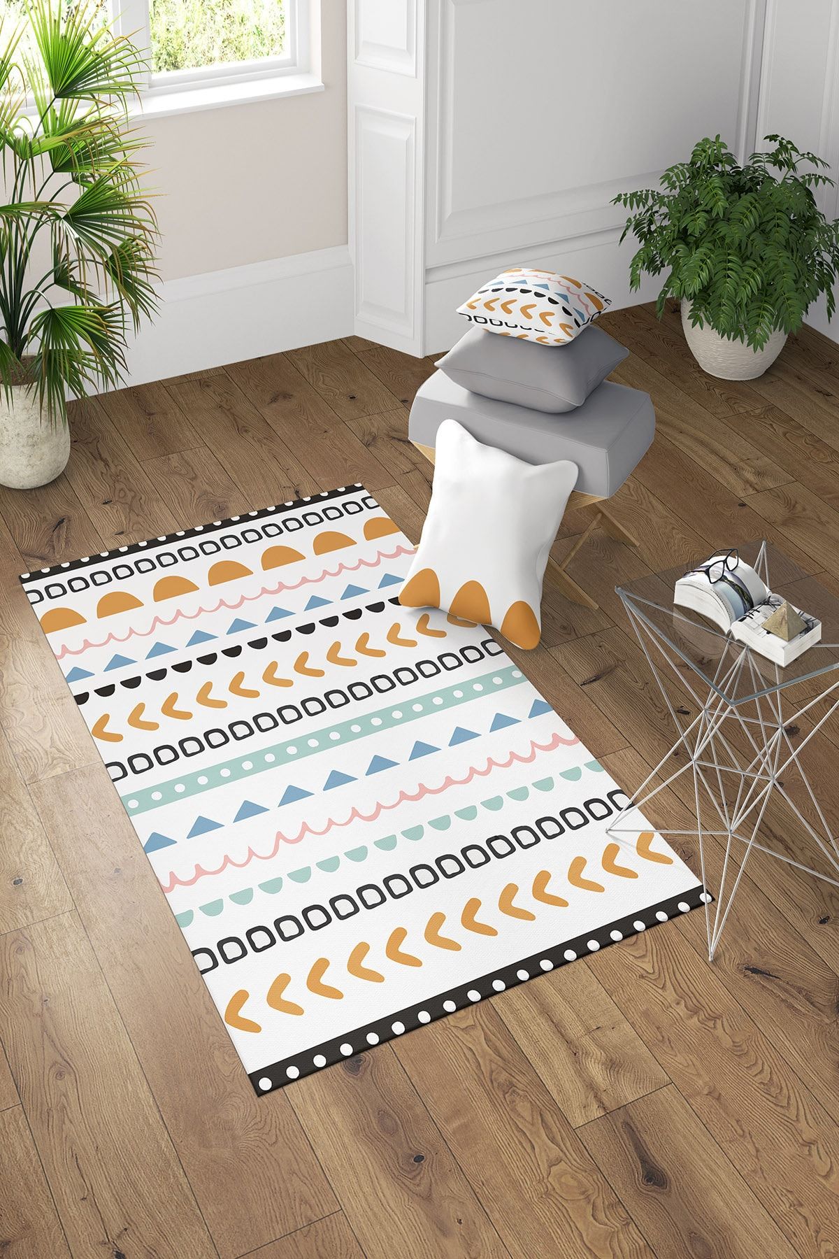 GARDENYA HOME Gardenya Etnik Desen Çocuk Odası Halısı