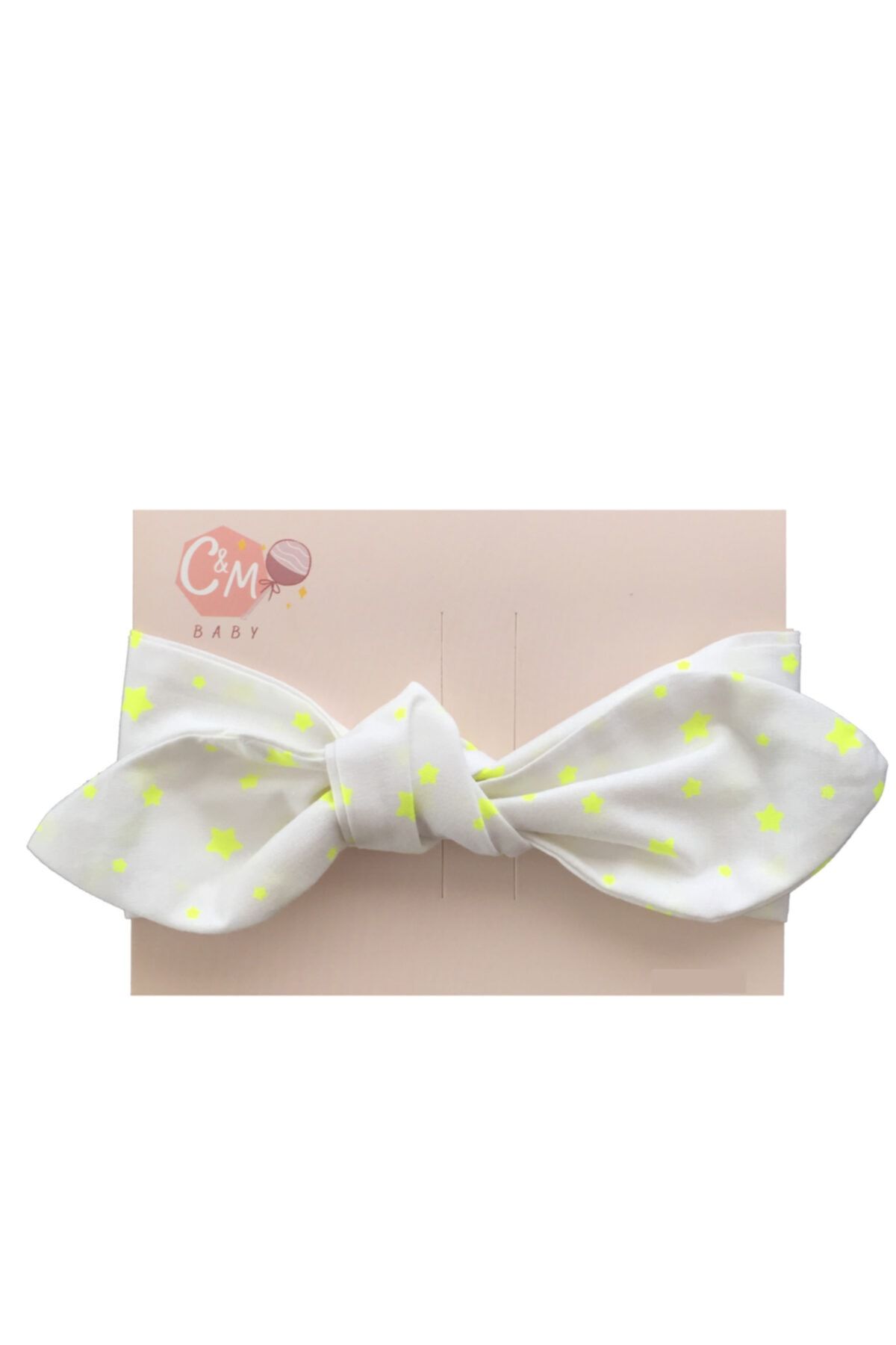 Cm Babys Kids Kiz Bebek Beyaz Yildiz Desenli Bandana Fiyati Yorumlari Trendyol