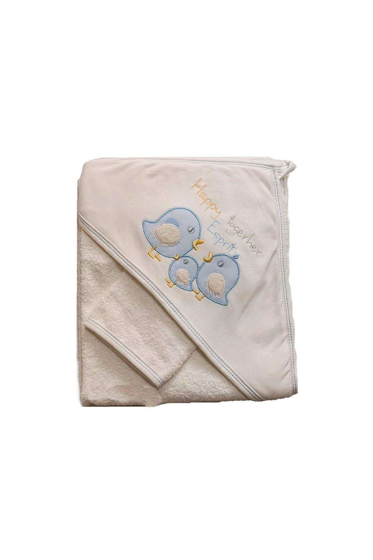 Ekebaby Bebek Banyo Havlusu Sevimli Kuşlar