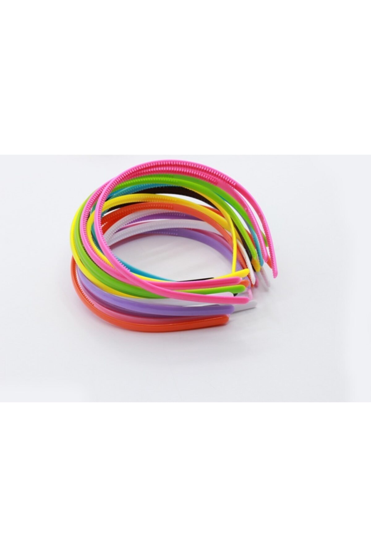 bba new trend Sarı Renk, 16 Li Plastik Boş Taç 4mm Dişli Plastık Taç Sert Plastik Çoçuk Tacı