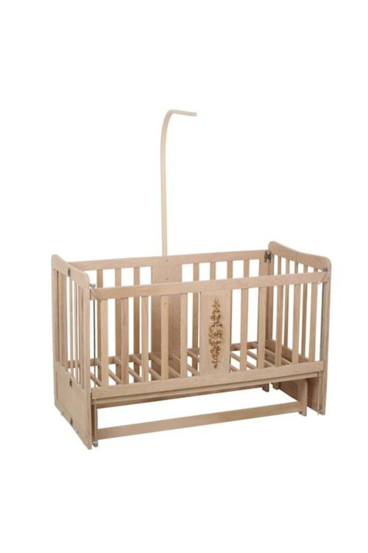 Bebetti Sallanır Lapis Ahşap Beşik 60x120