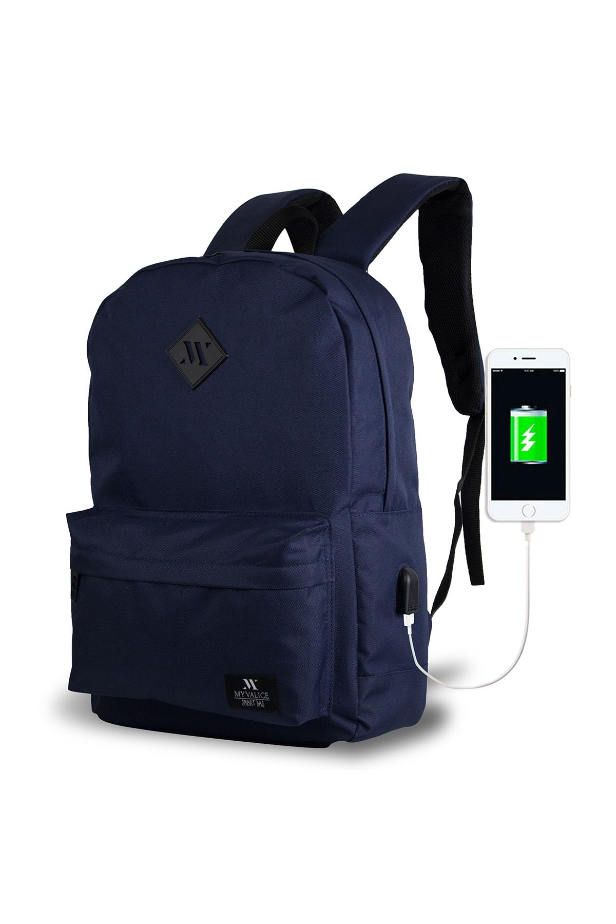 My Valice Smart Bag Specta Usb Şarj Girişli Akıllı Sırt Çantası Lacivert /
